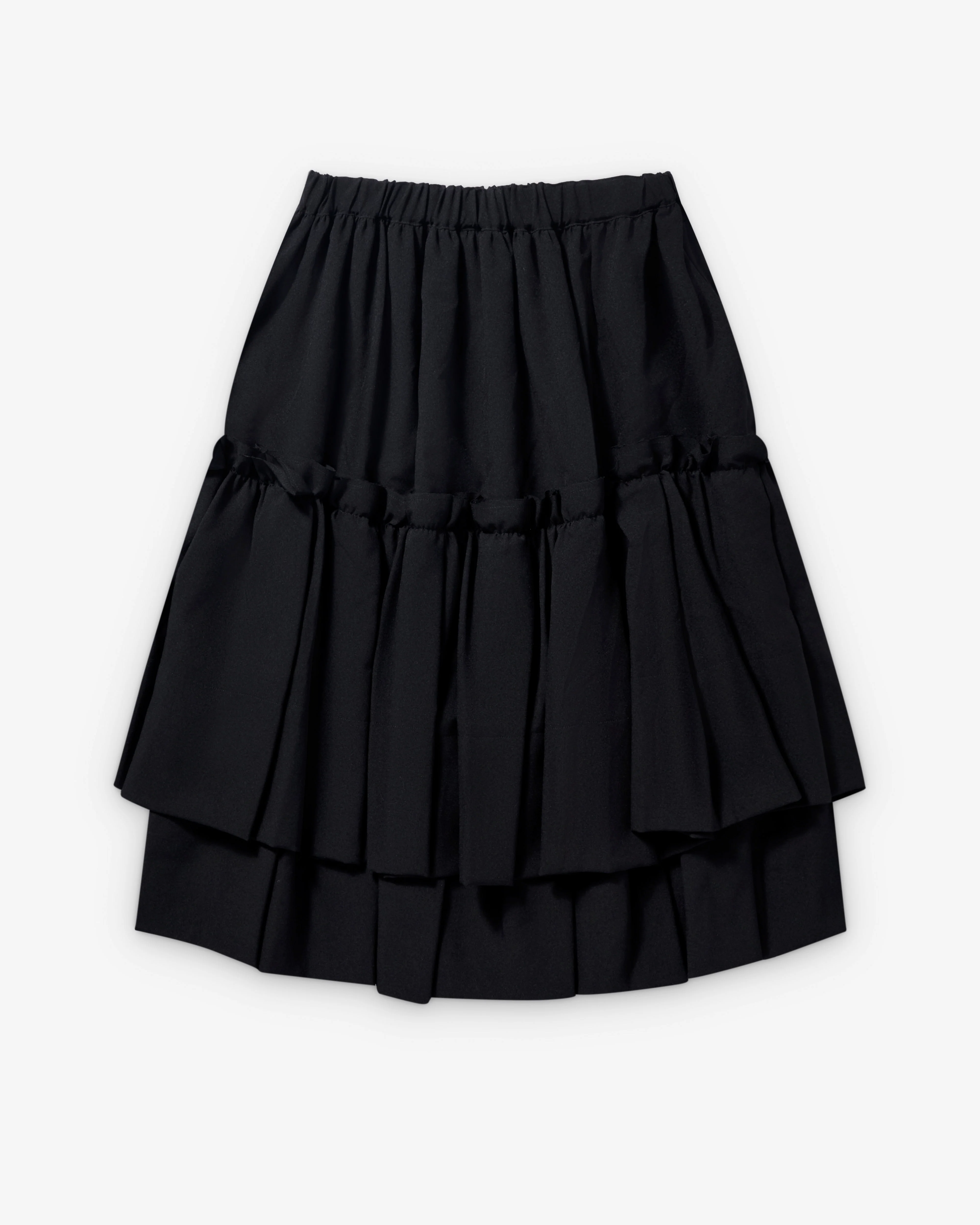 Black Comme des Garçons - Tiered Panelled Skirt - (Black)