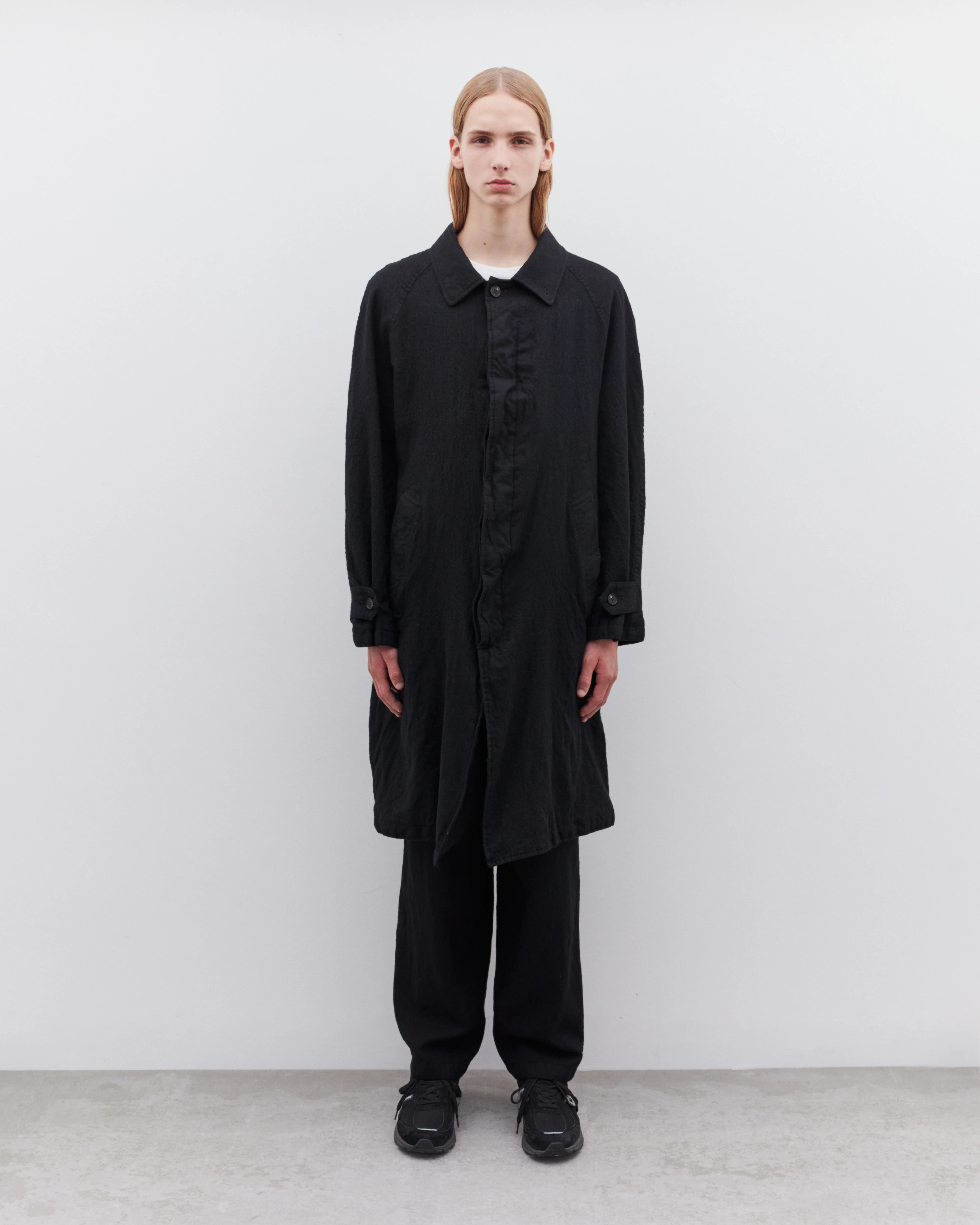 CDG Homme - Men's Wool Mac Coat - (Black)