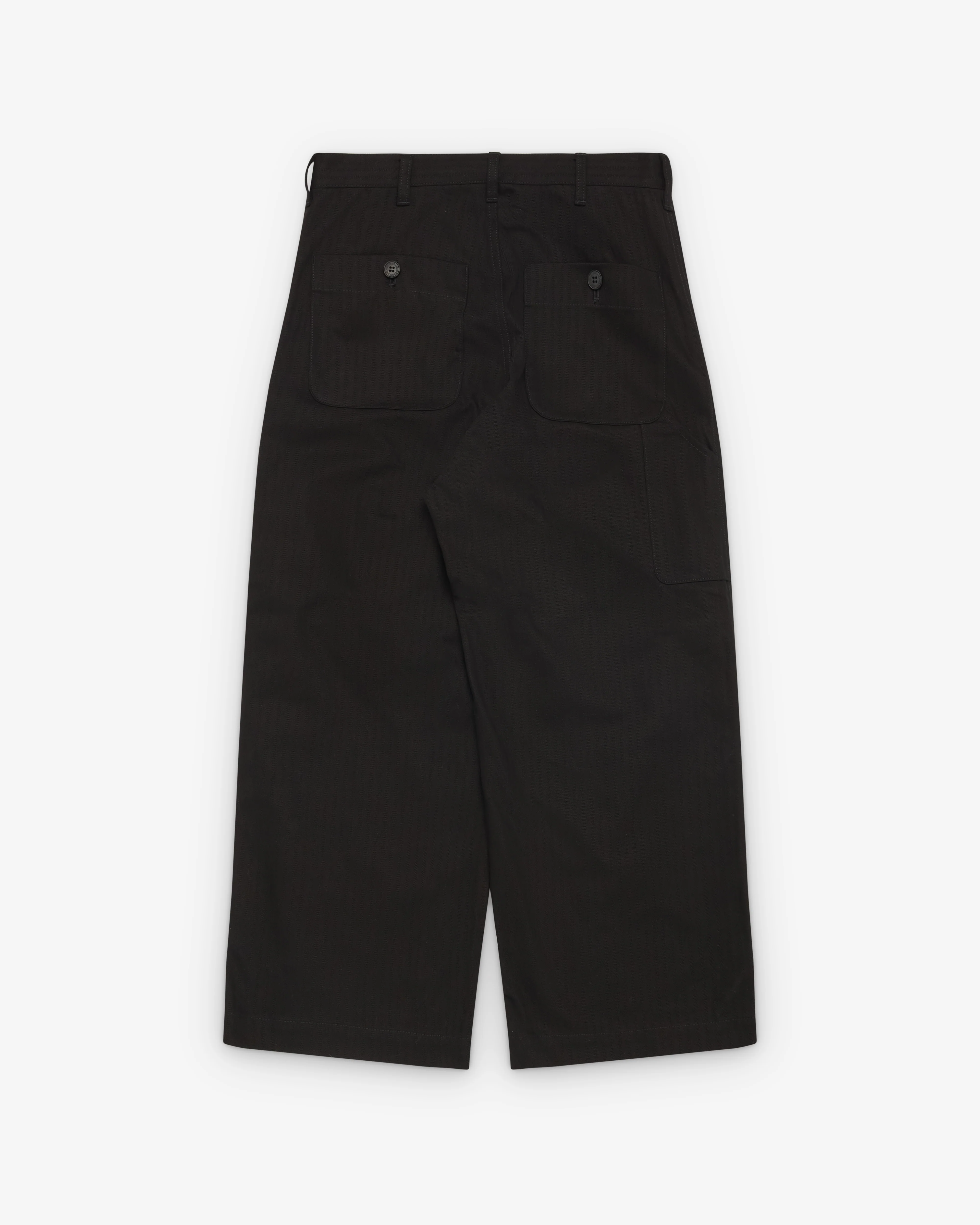 CDG Homme - Men's Herringbone Work Trousers - (Black)