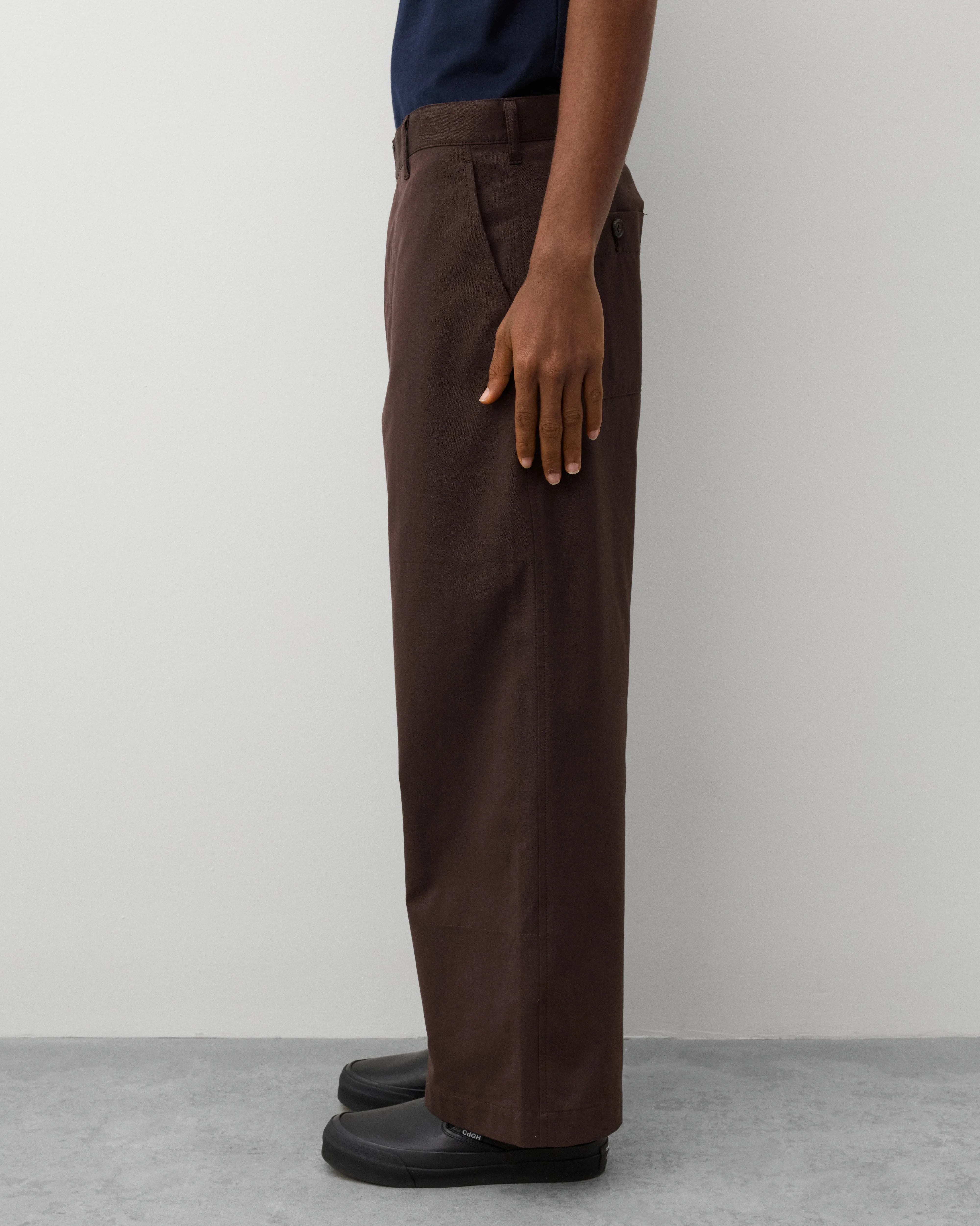CDG Homme - Men's Panelled Trousers - (Brown)