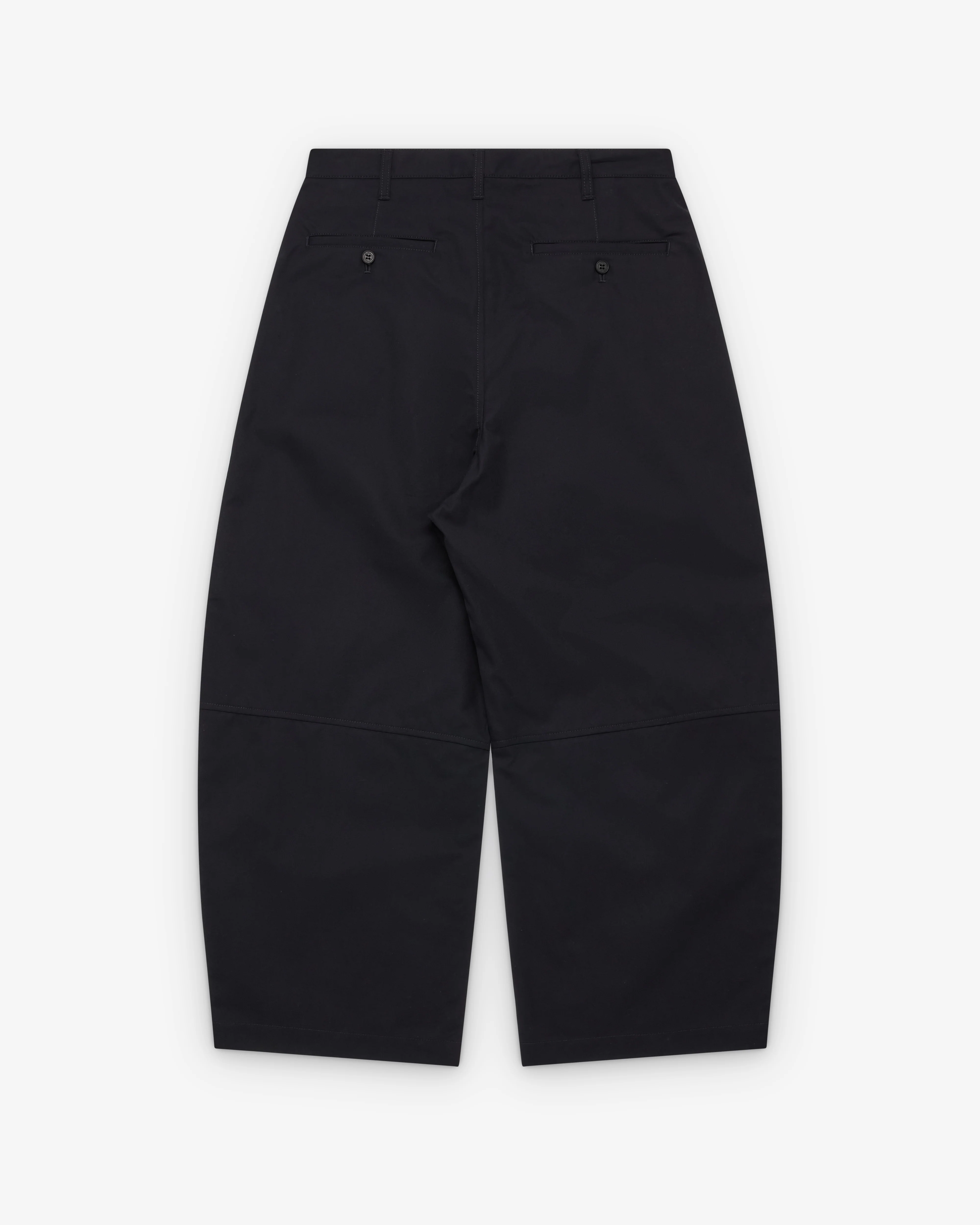CDG Homme - Men's Pleated Barrel Leg Trousers - (Navy)