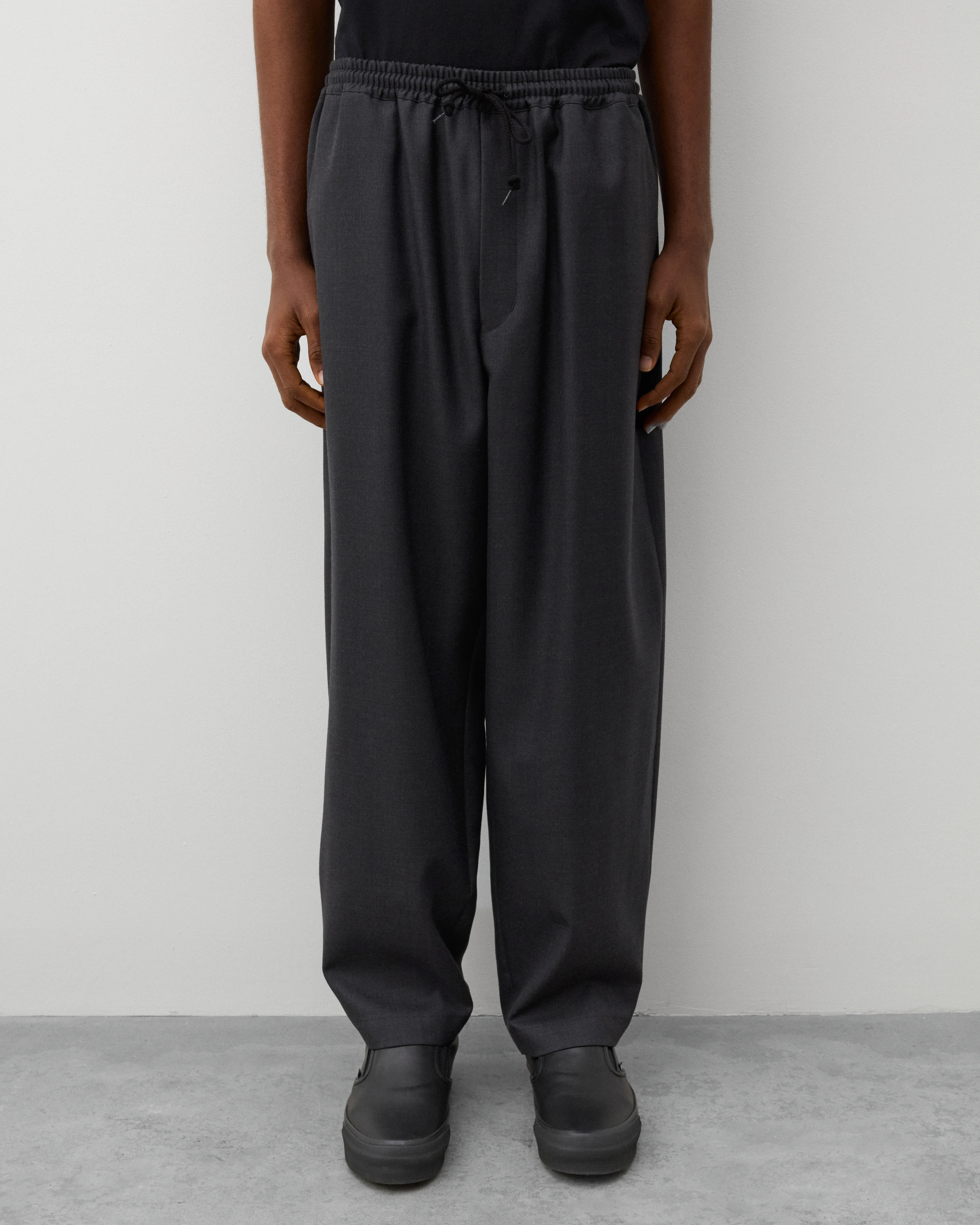 CDG Homme - Men's Wool Tapered Trousers - (Grey)