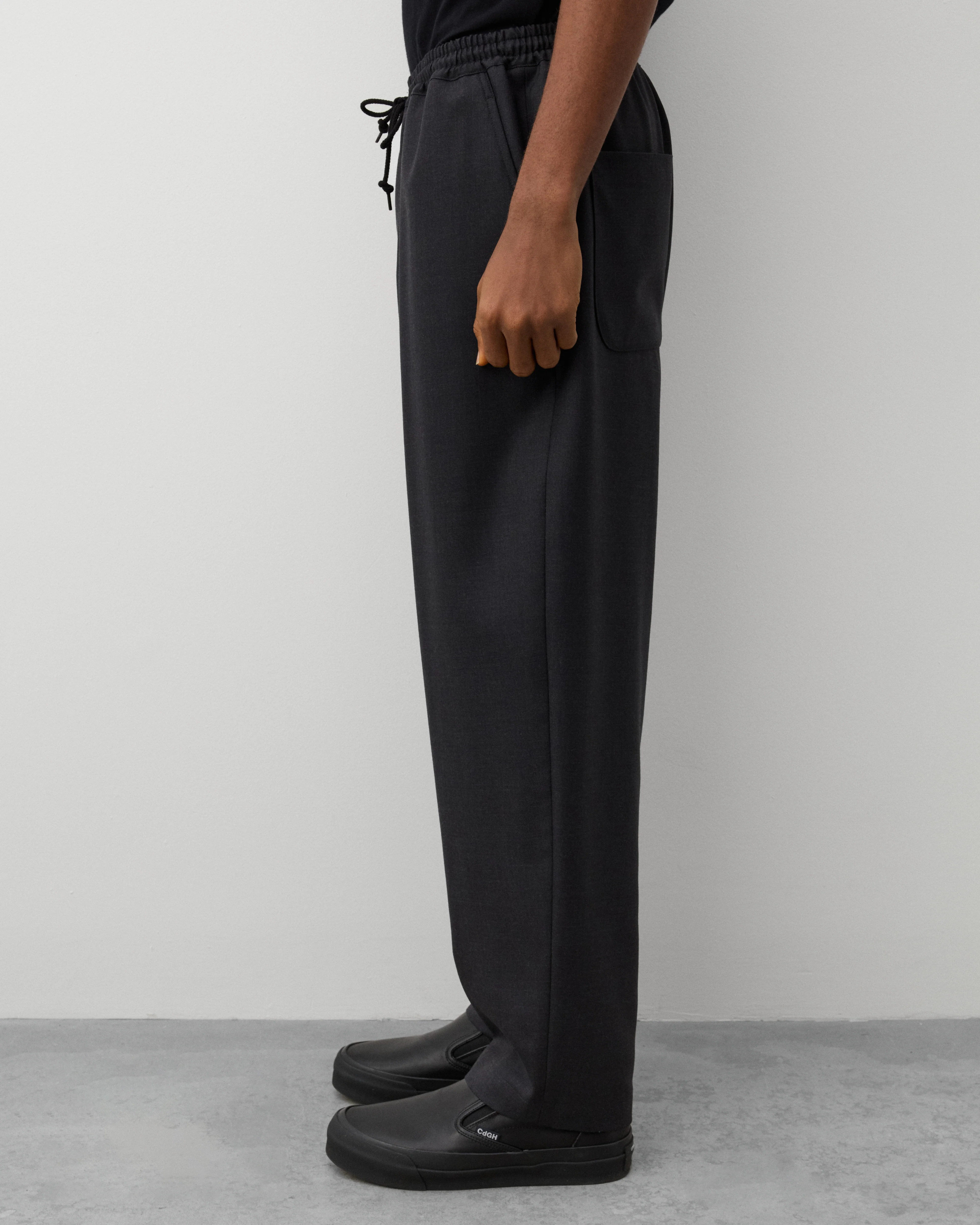 CDG Homme - Men's Wool Tapered Trousers - (Grey)