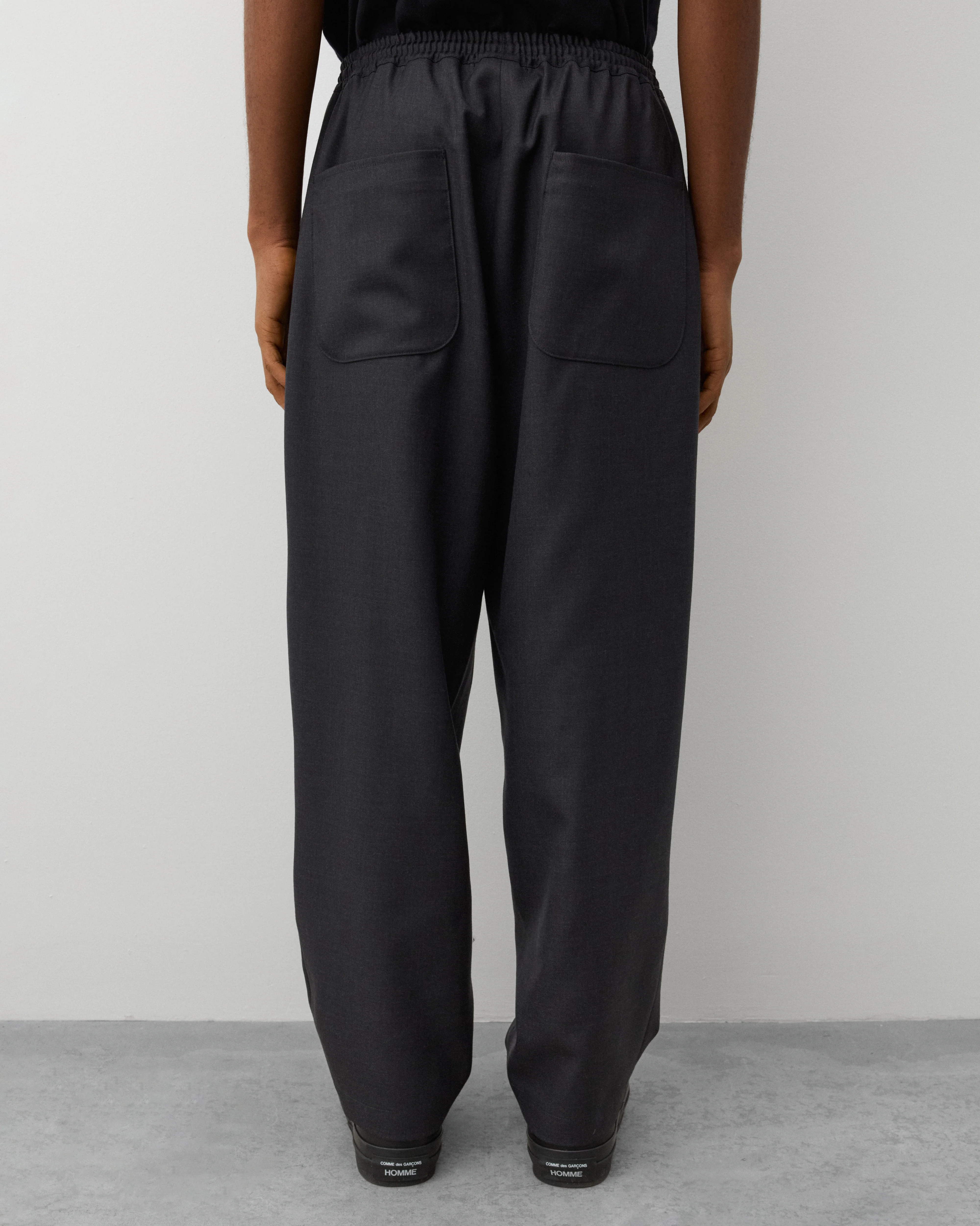 CDG Homme - Men's Wool Tapered Trousers - (Grey)