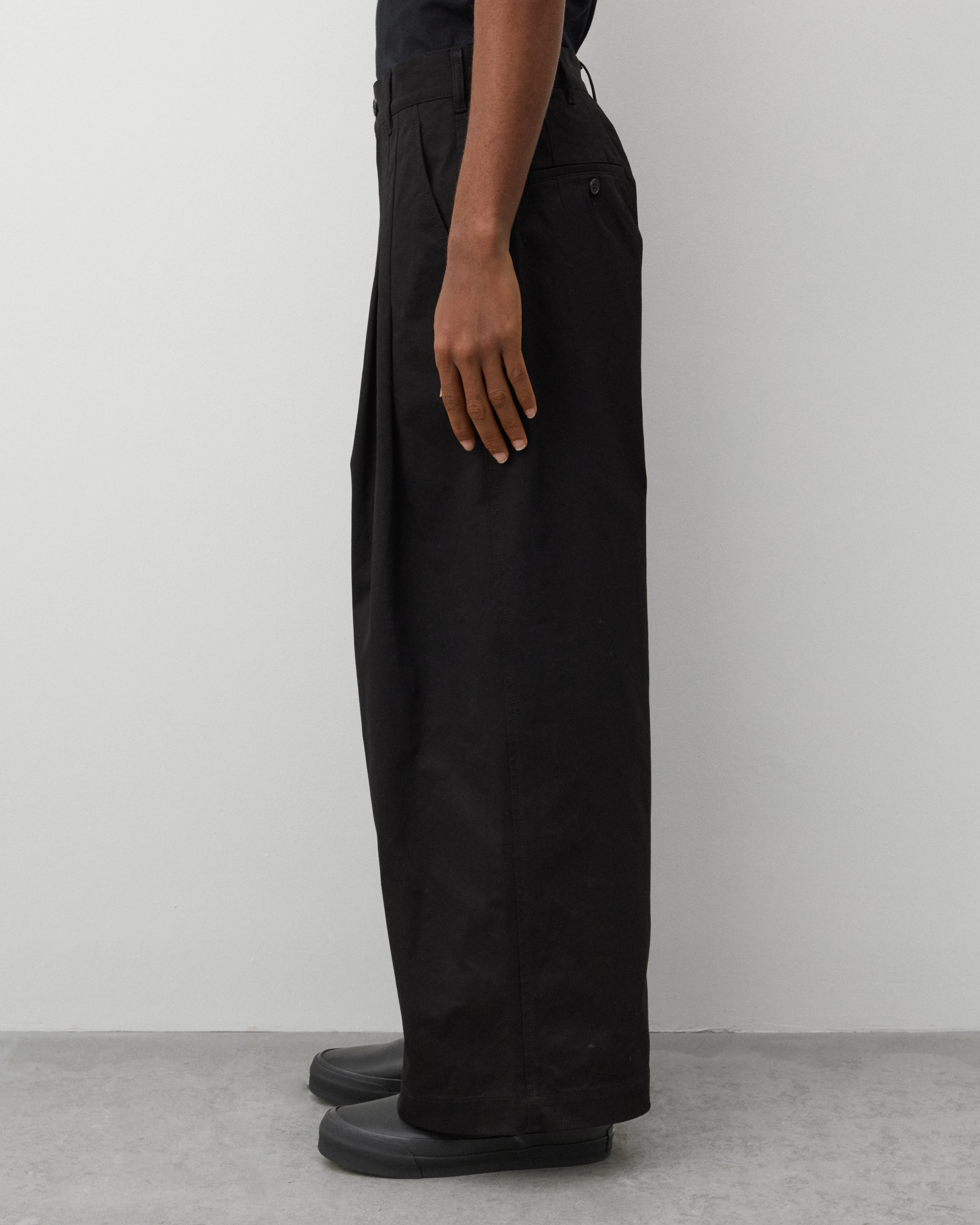 CDG Homme - Men's Double Pleated Trousers - (Black)