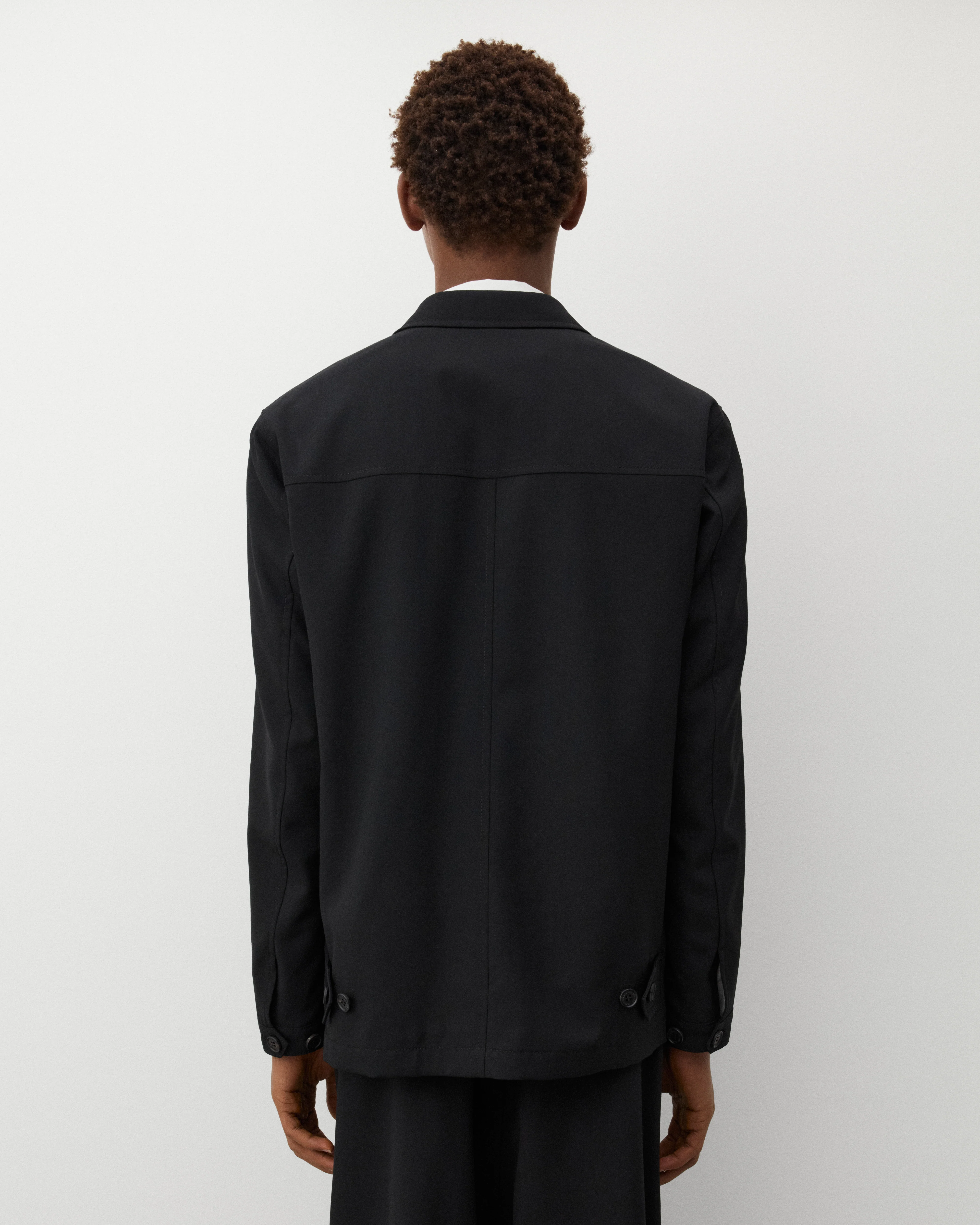 CDG Homme - Men's Wool Gabardine Sports Jacket - (Black)