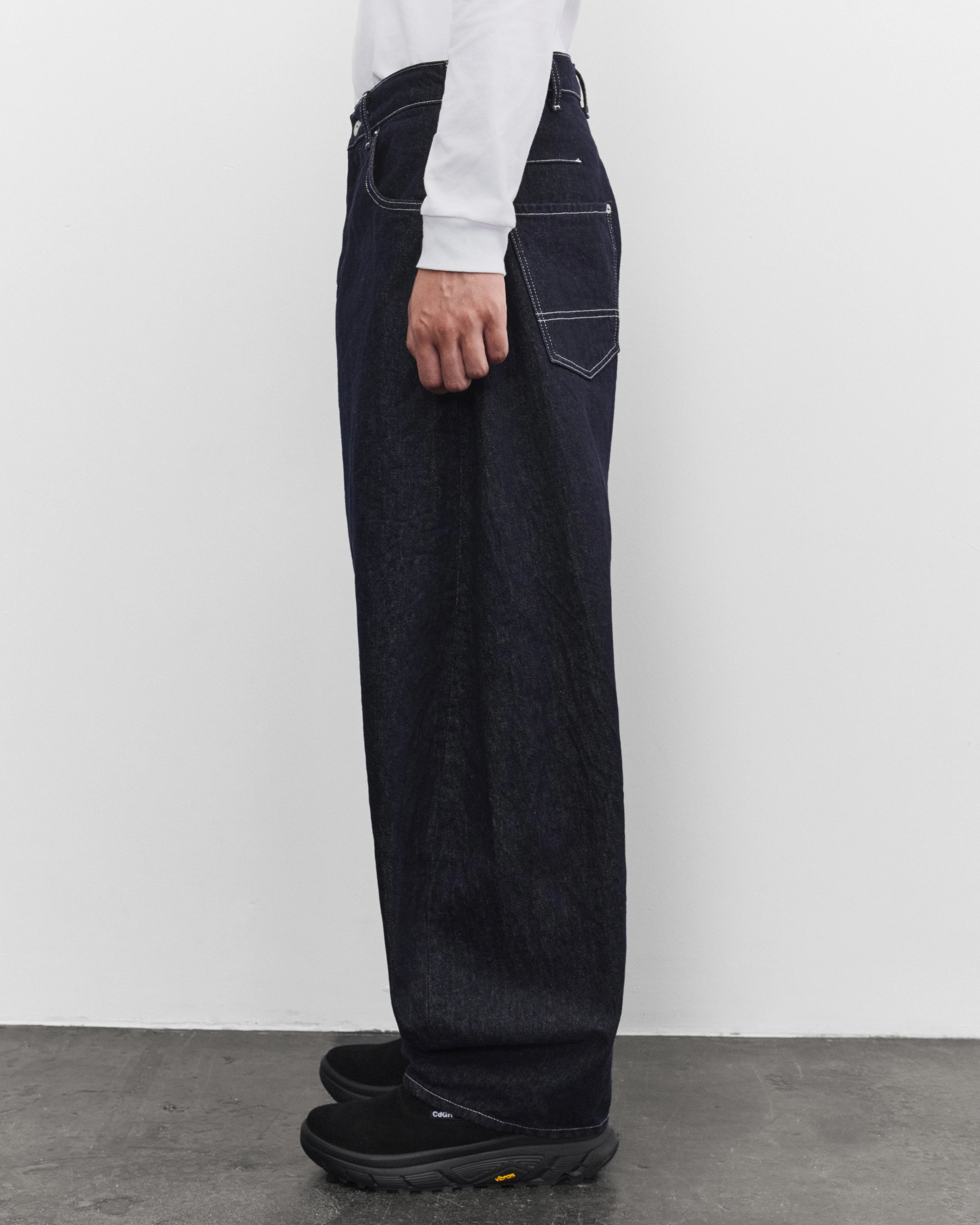 CDG Homme - Men's Barrel Denim Jeans - (Navy/White)