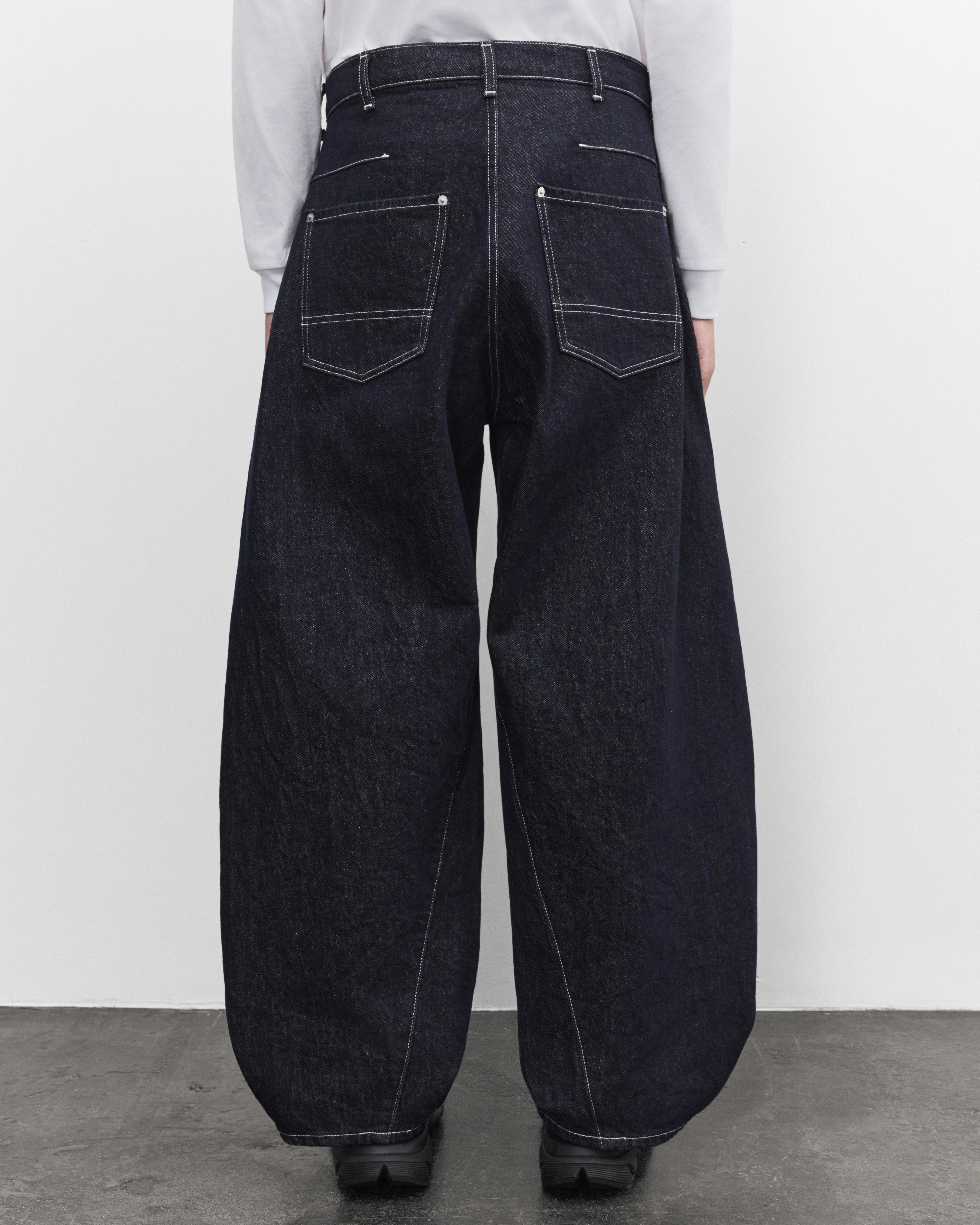 CDG Homme - Men's Barrel Denim Jeans - (Navy/White)