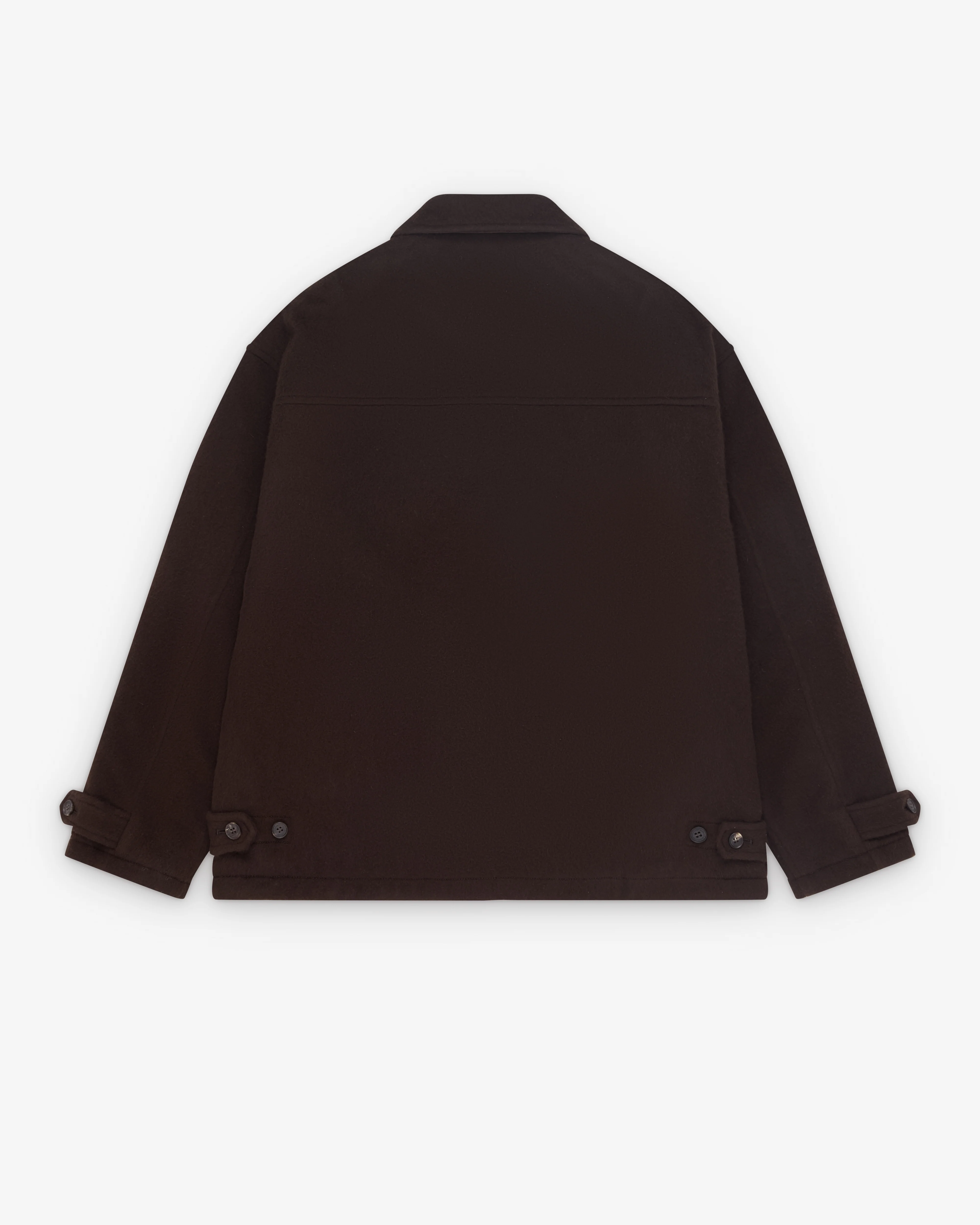 CDG Homme - Men's Quilted Zip Wool Jacket - (Brown)