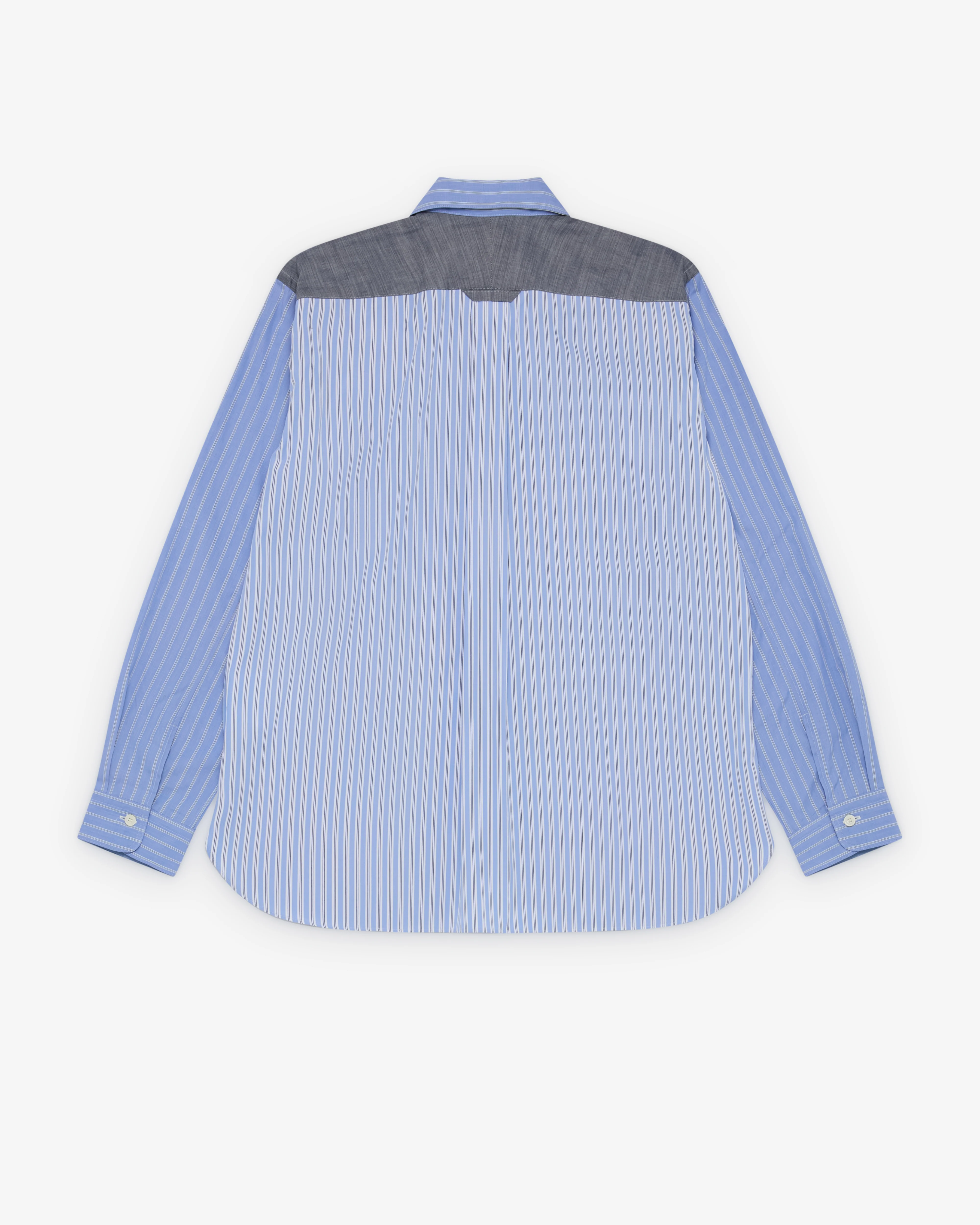 Junya Watanabe Man - Men's Contrast Stripe Shirt - (Blue)