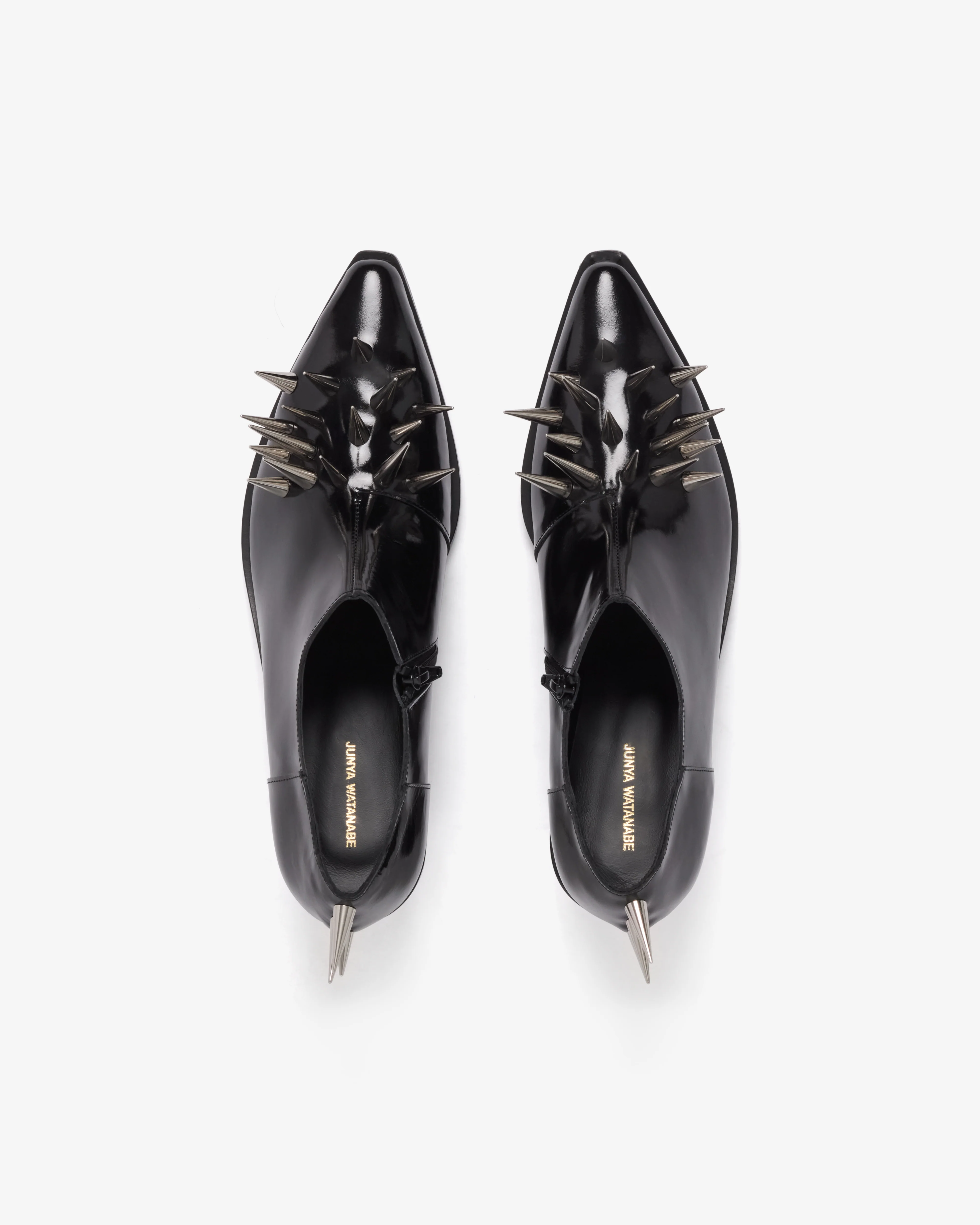 Junya Watanabe - Women's Spiked Leather Shoes - (Black)