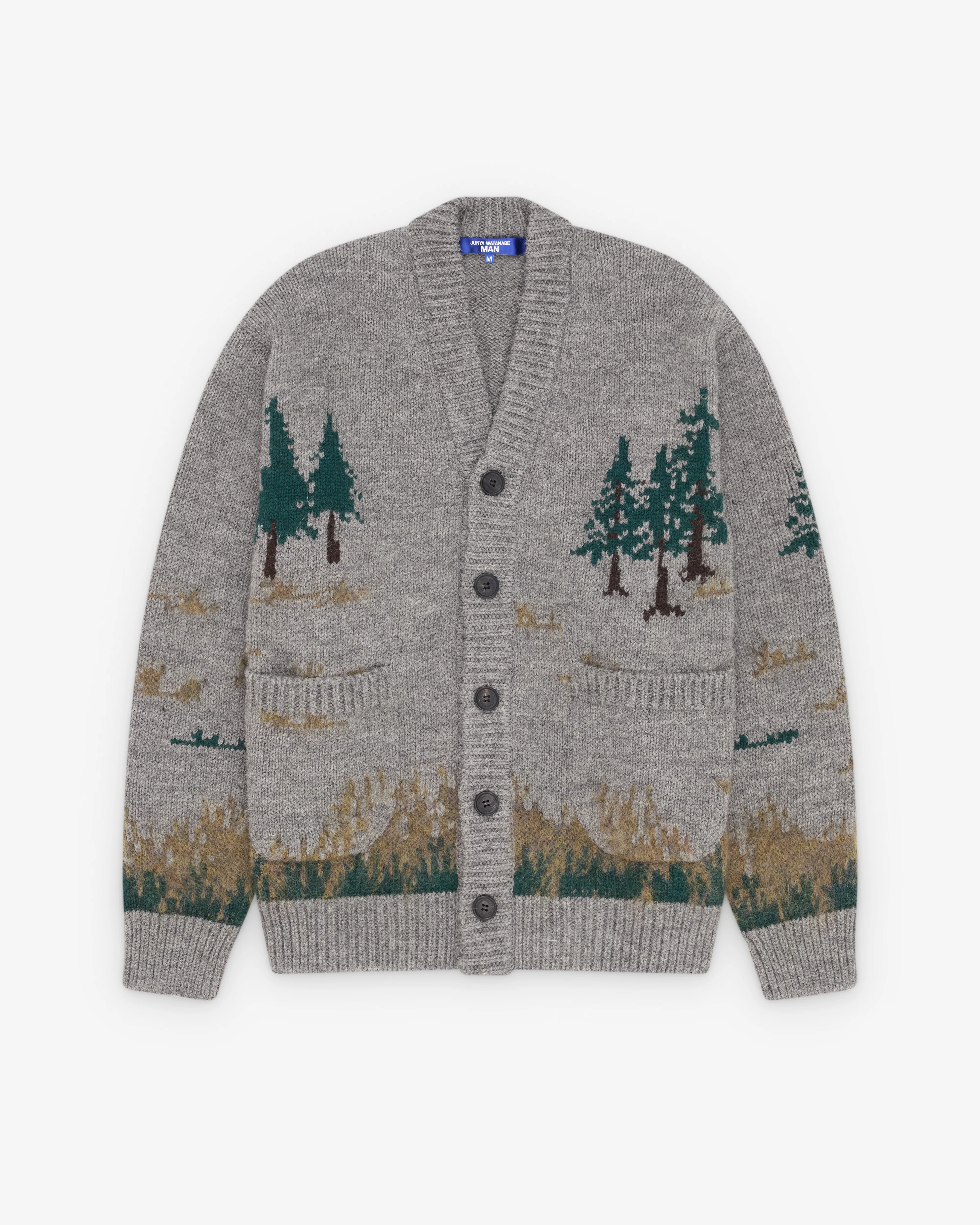 Junya Watanabe MAN - Men's Camping Cardigan - (Grey/Green)