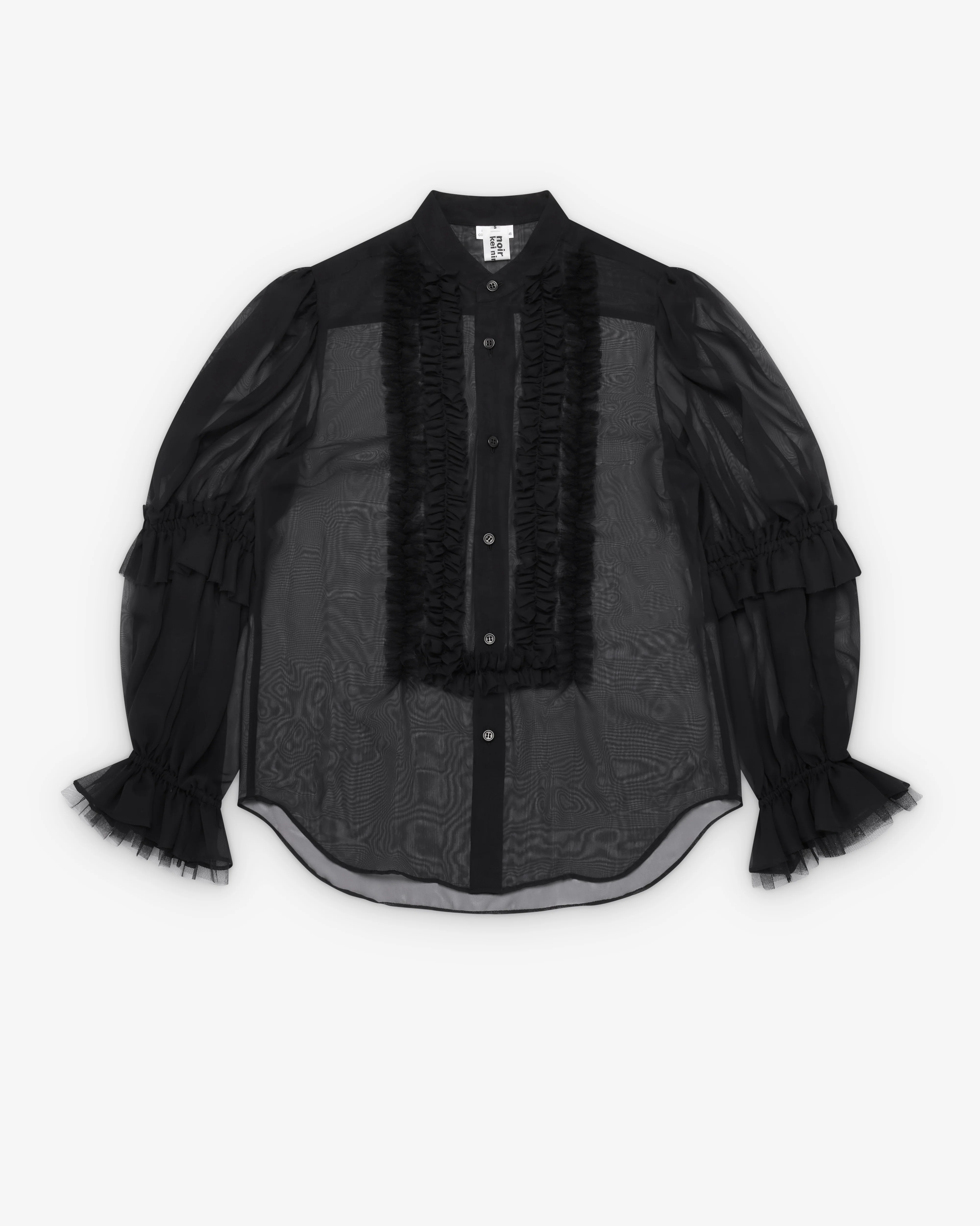 Noir Kei Ninomiya - Women's Polyester Georgette Blouse - (Black)