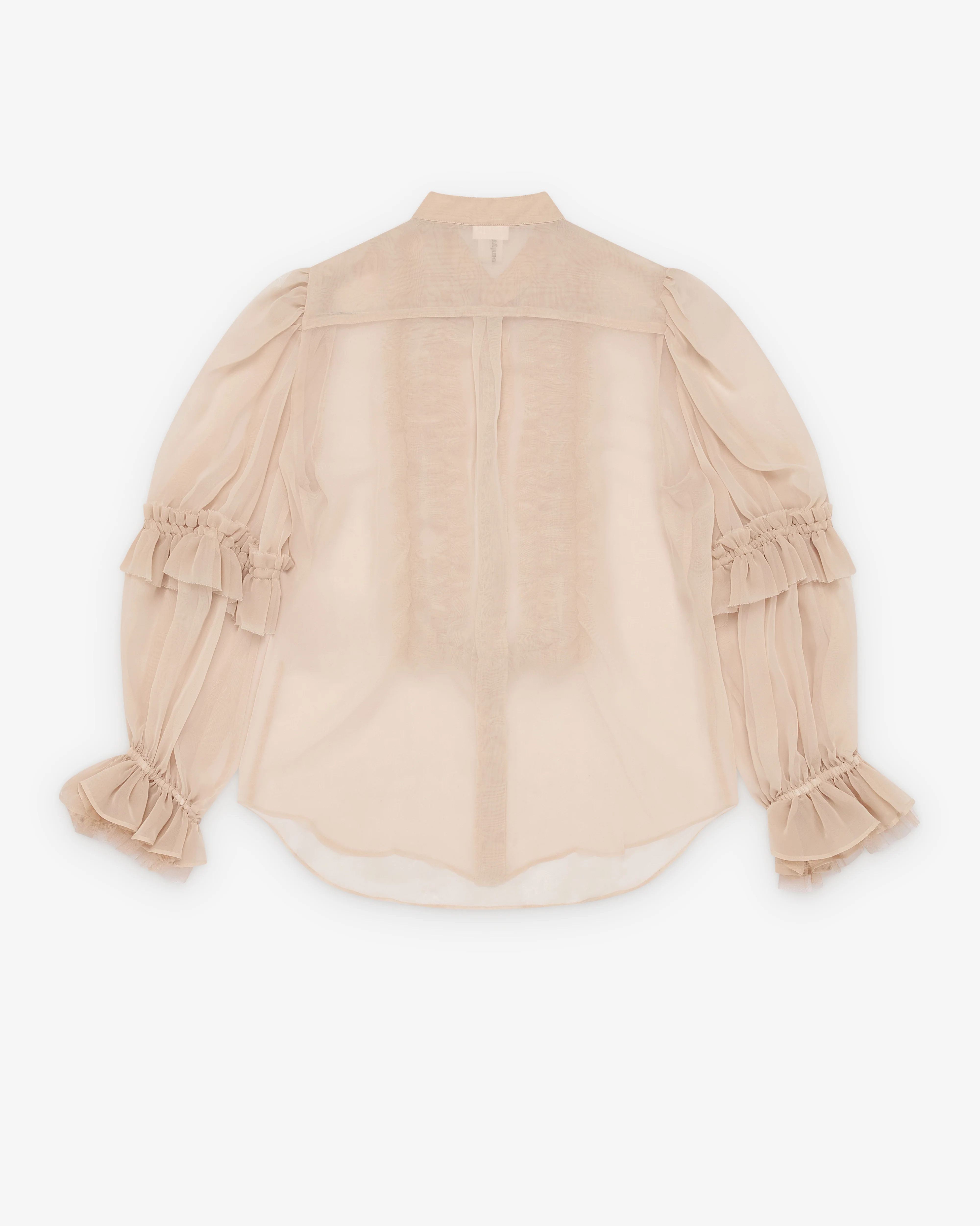 Noir Kei Ninomiya - Women's Polyester Georgette Blouse - (Beige)