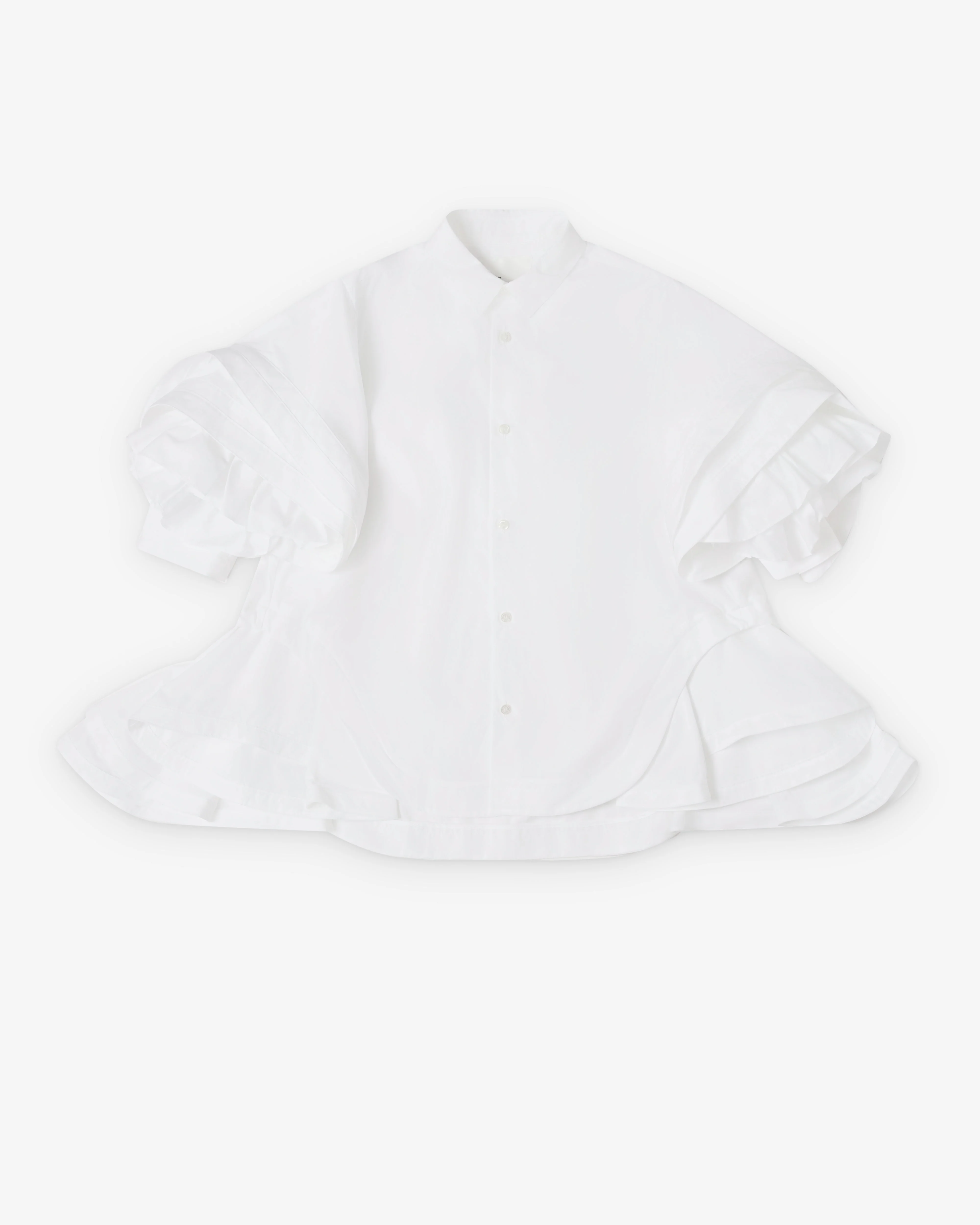 Noir Kei Ninomiya - Women's Peplum Hem Blouse - (White)