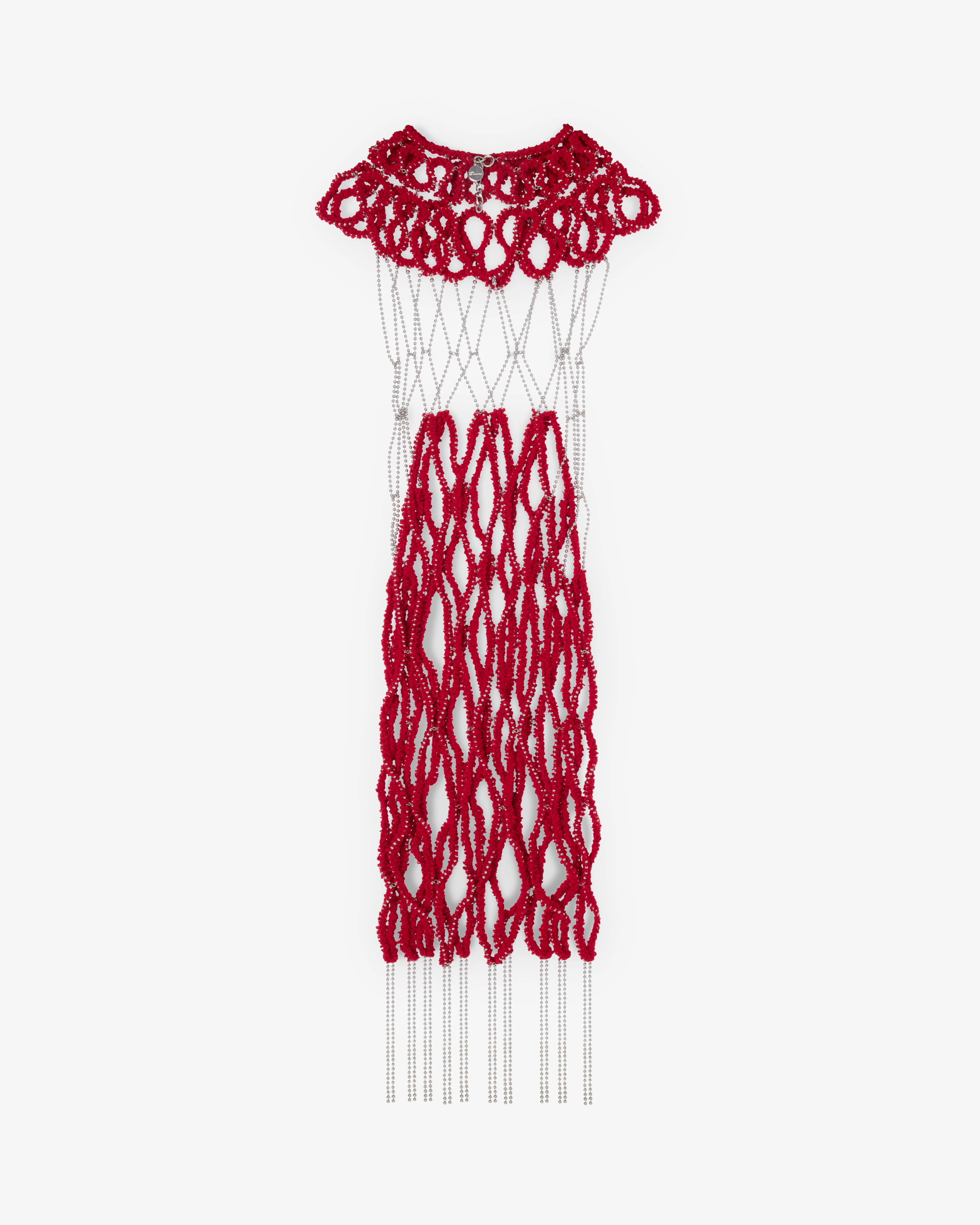 Noir Kei Ninomiya - Women's Openwork Layering Dress - (Red)