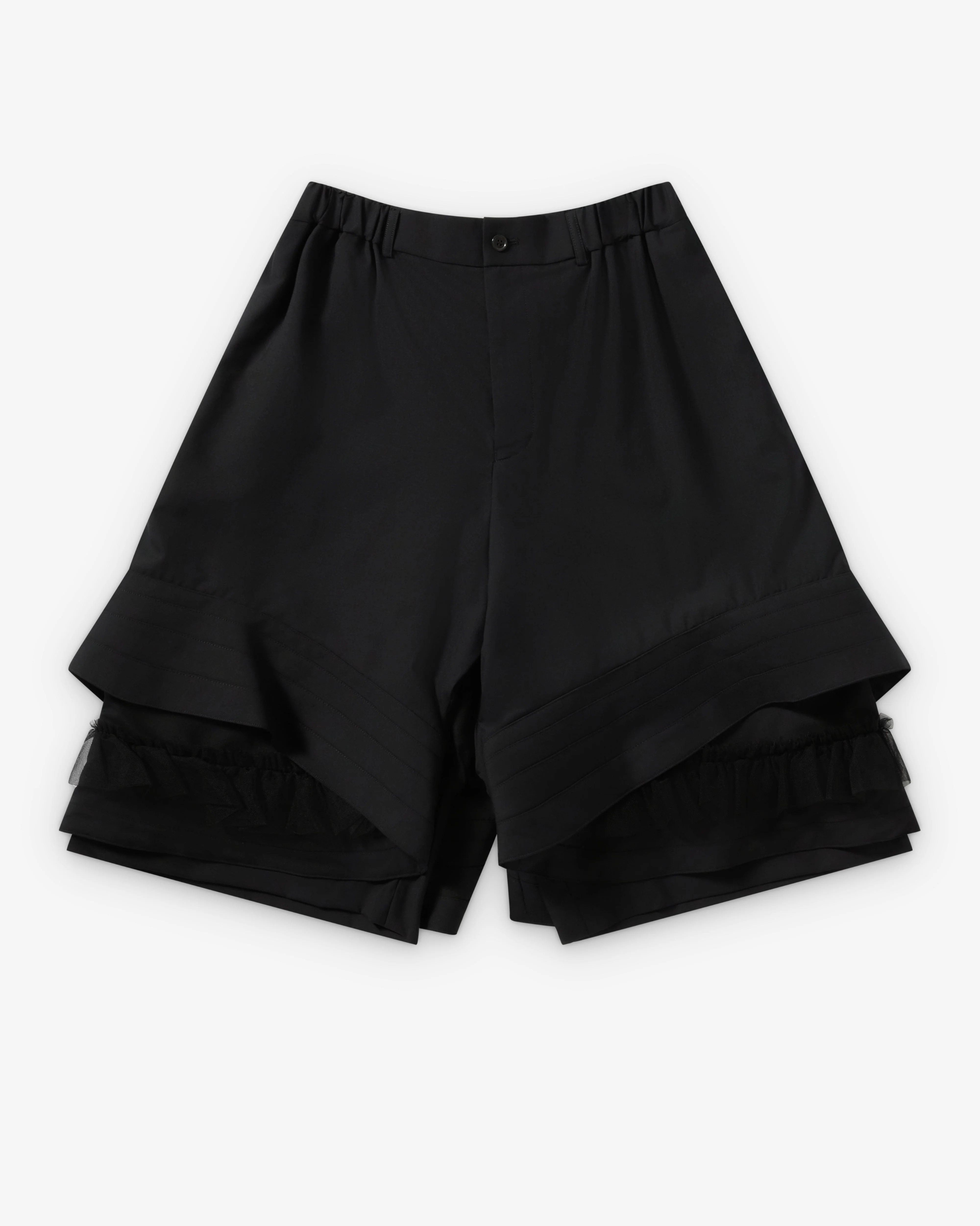 Noir Kei Ninomiya - Women's Tiered Tulle Shorts - (Black)