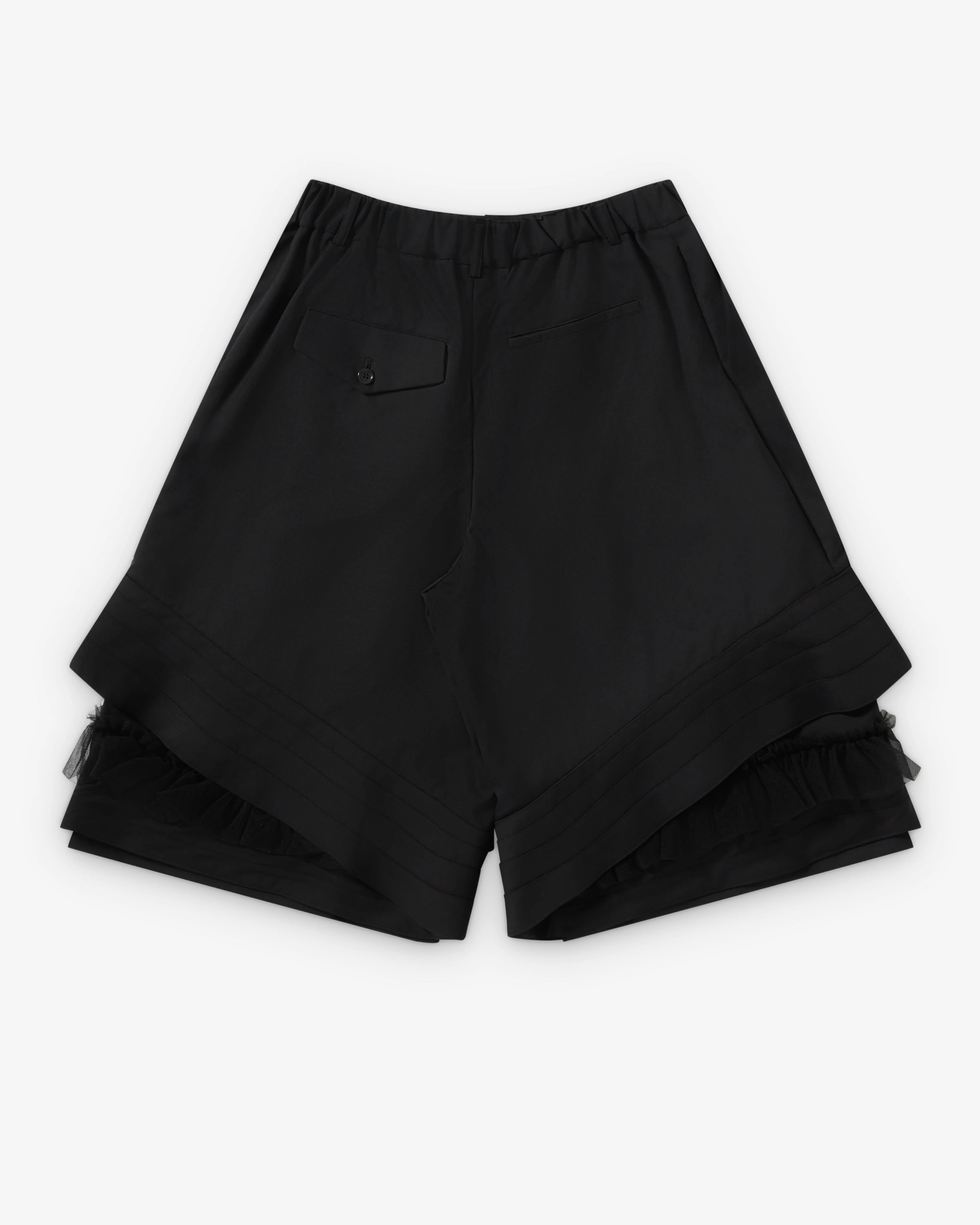 Noir Kei Ninomiya - Women's Tiered Tulle Shorts - (Black)