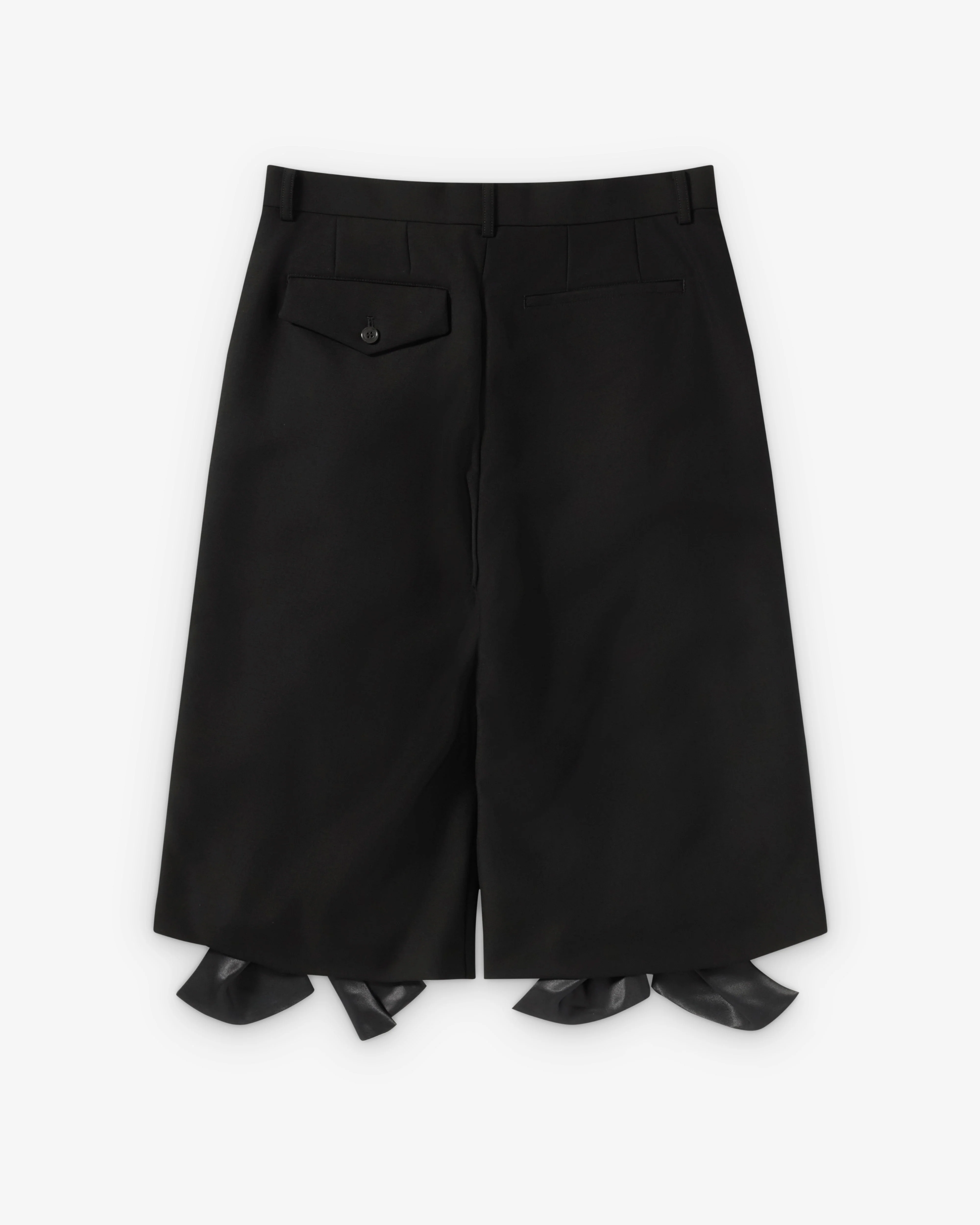 Noir Kei Ninomiya - Women's Cropped Zip Ruffle Trousers - (Black)