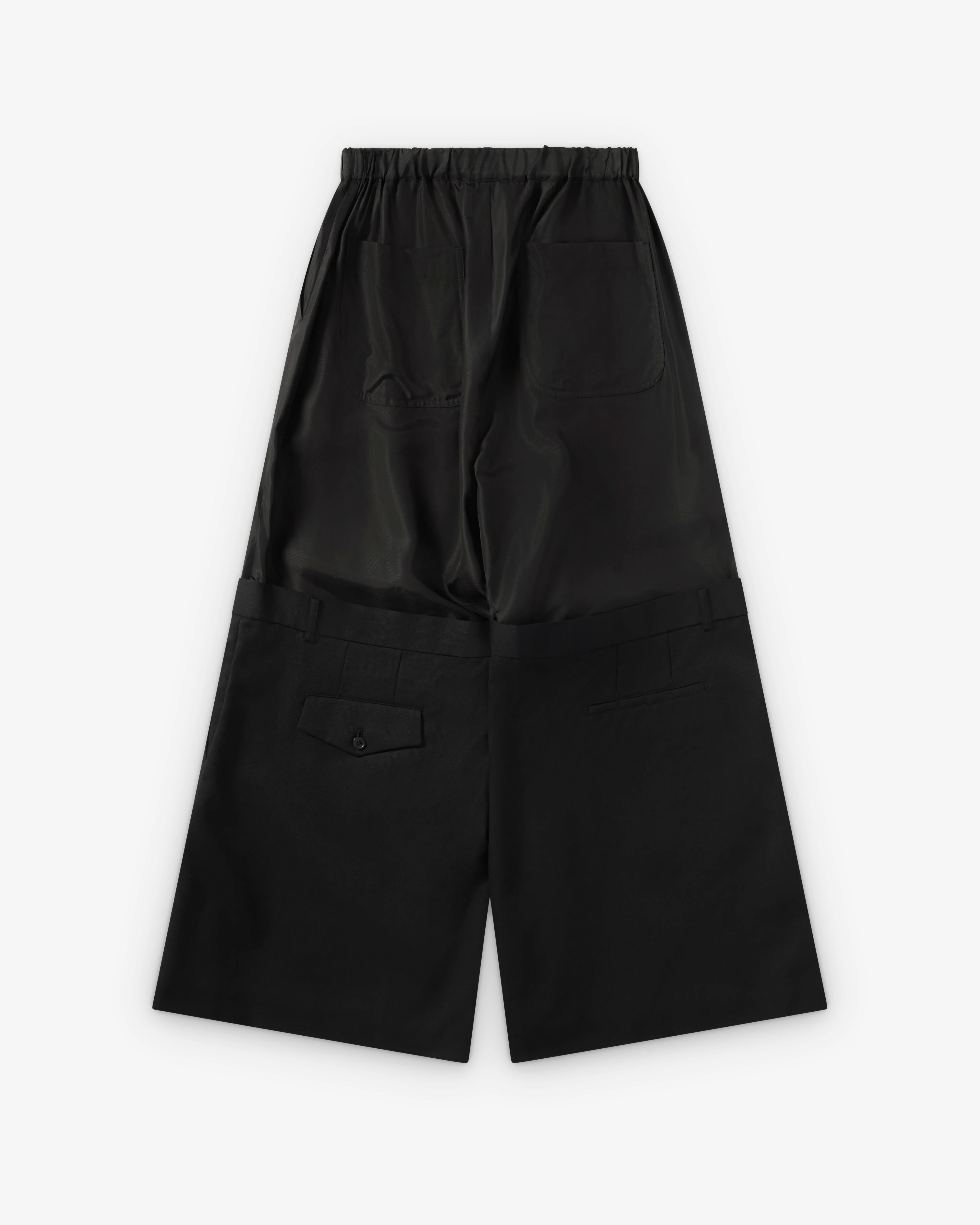 Noir Kei Ninomiya - Women's Double Layer Trousers - (Black)