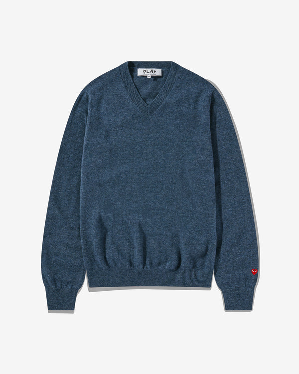 Play Comme des Garçons - V-Neck Sweater - (Navy)