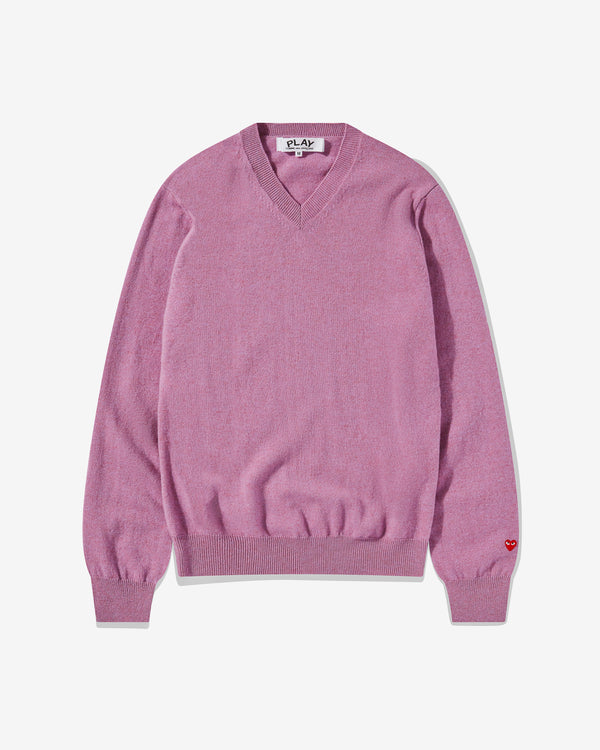 Play Comme des Garçons - V-Neck Sweater - (Purple)