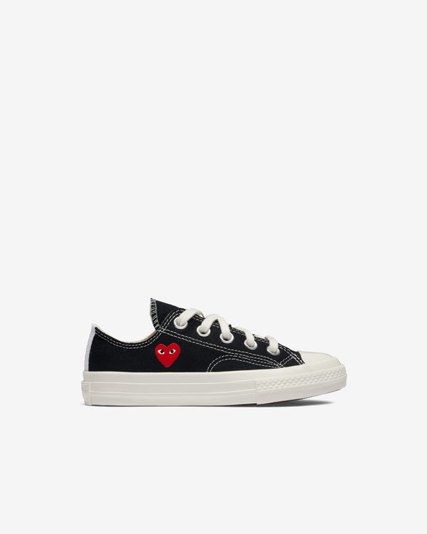 Play Converse - Kids
 Small Red Heart All Star 70
s Low Sneakers - (Black)