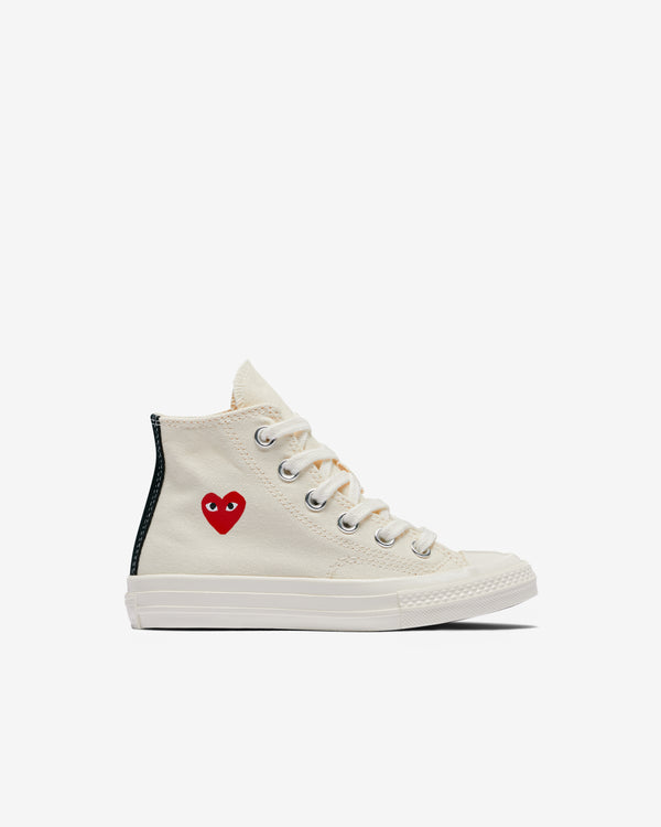 Play Converse - Kids
 Small Red Heart All Star 70
s High Sneakers - (Beige)