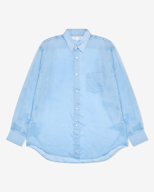 CDG Shirt Forever - Cupra Taffetas Narrow Classic Shirt - (Blue)