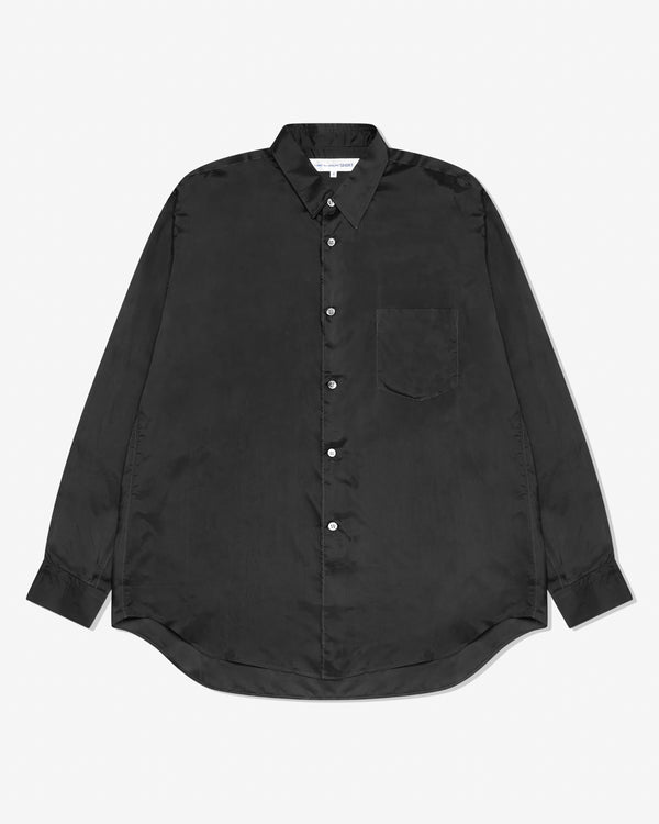 CDG Shirt Forever - Cupra Taffetas Narrow Classic Shirt - (Black)