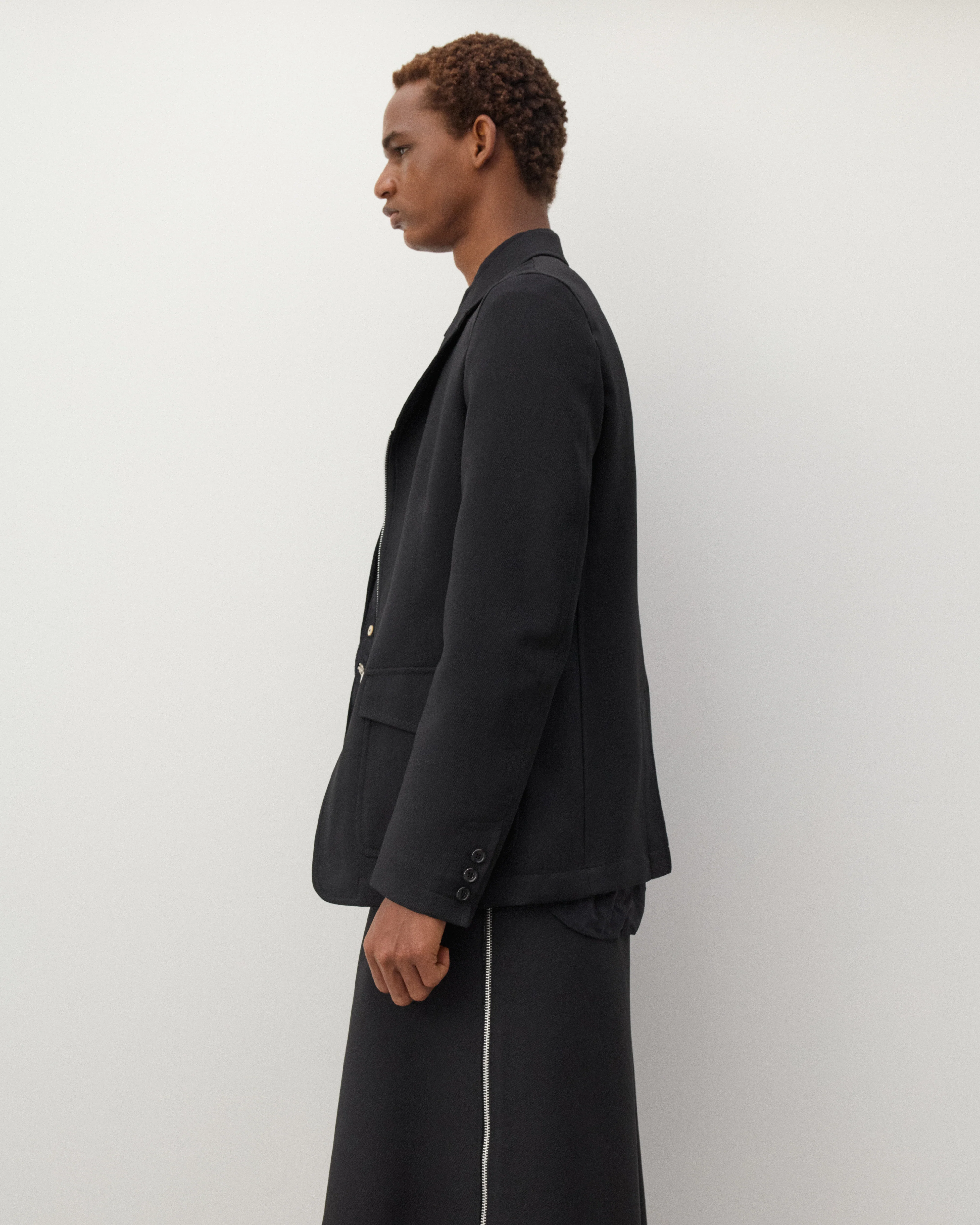 CDG Shirt - Men's Zip Blazer - (Black)