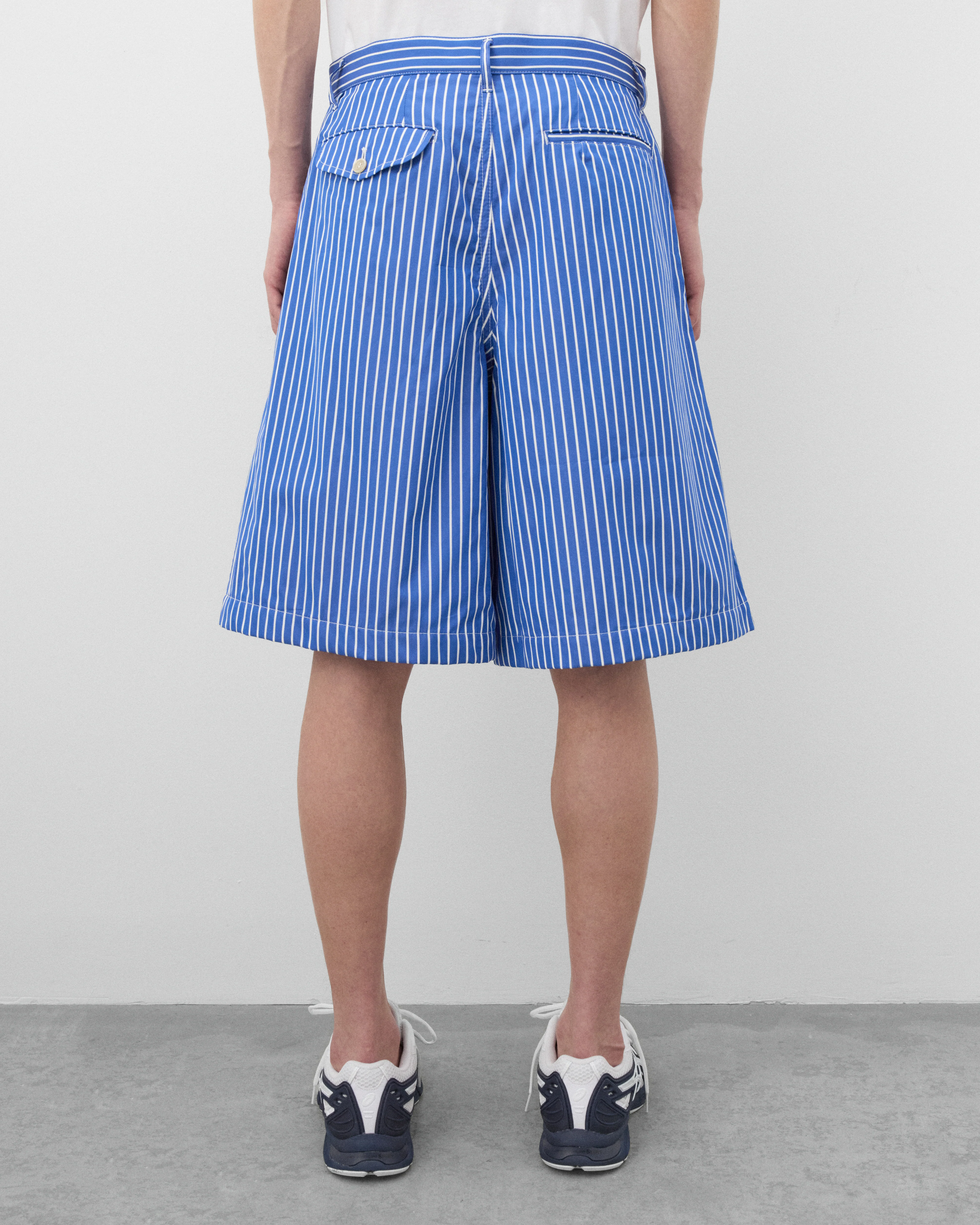CDG Shirt - Men's Striped Shorts - (Blue/White)