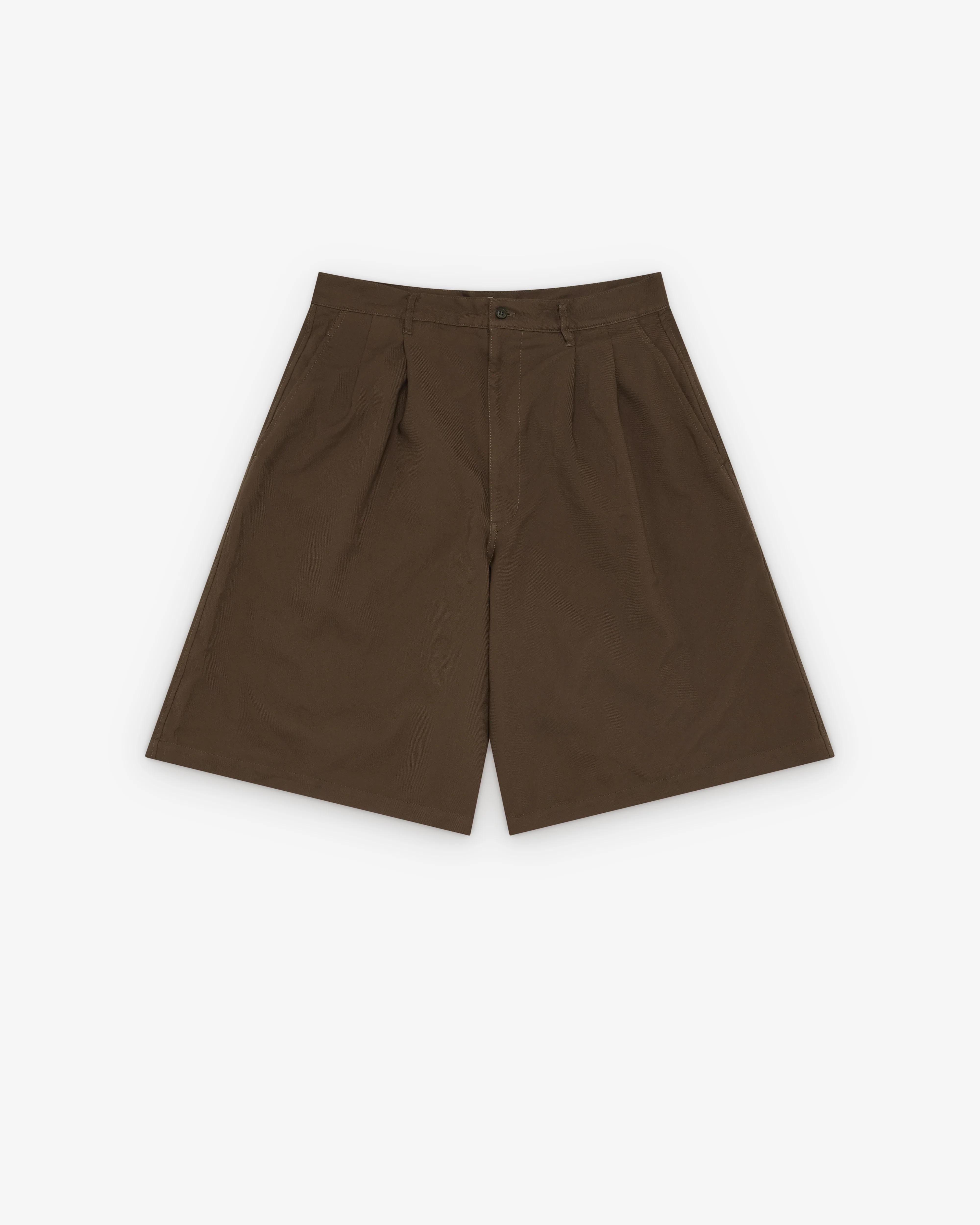 CDG Shirt - Men's Pleated Wide Leg Shorts - (Olive)