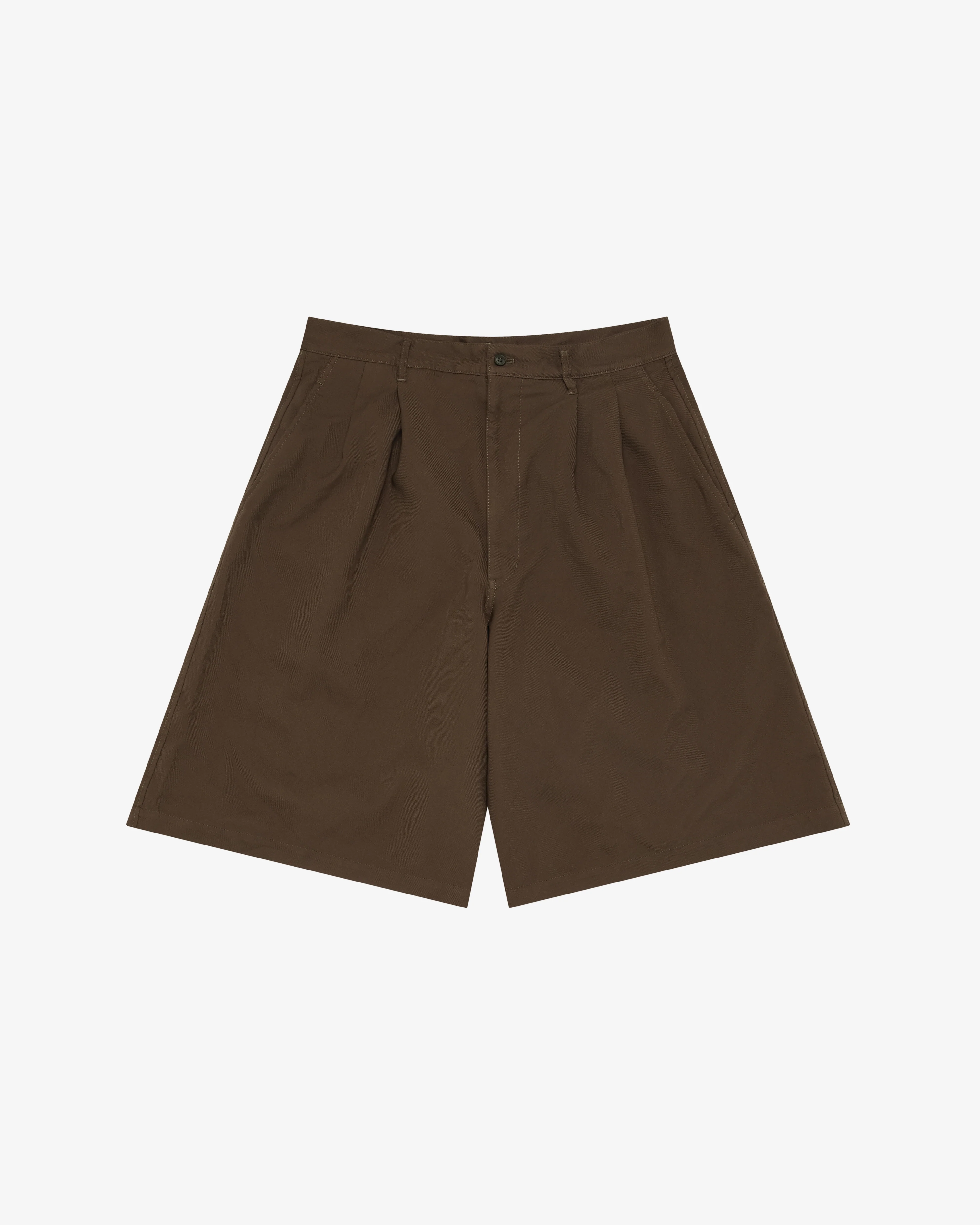 CDG Shirt - Men's Pleated Wide Leg Shorts - (Olive)