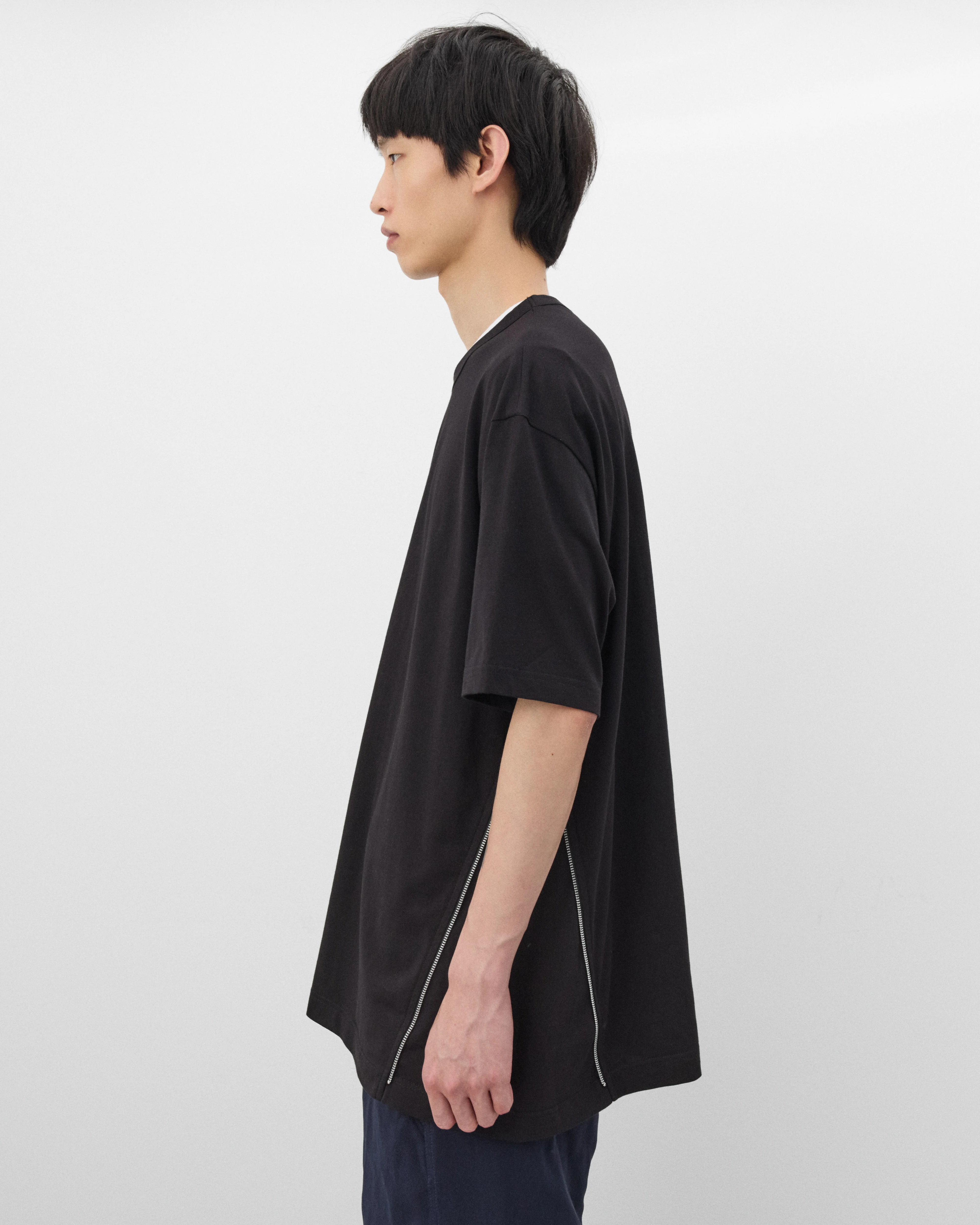 CDG Shirt - Men's Zip T-Shirt - (Black)