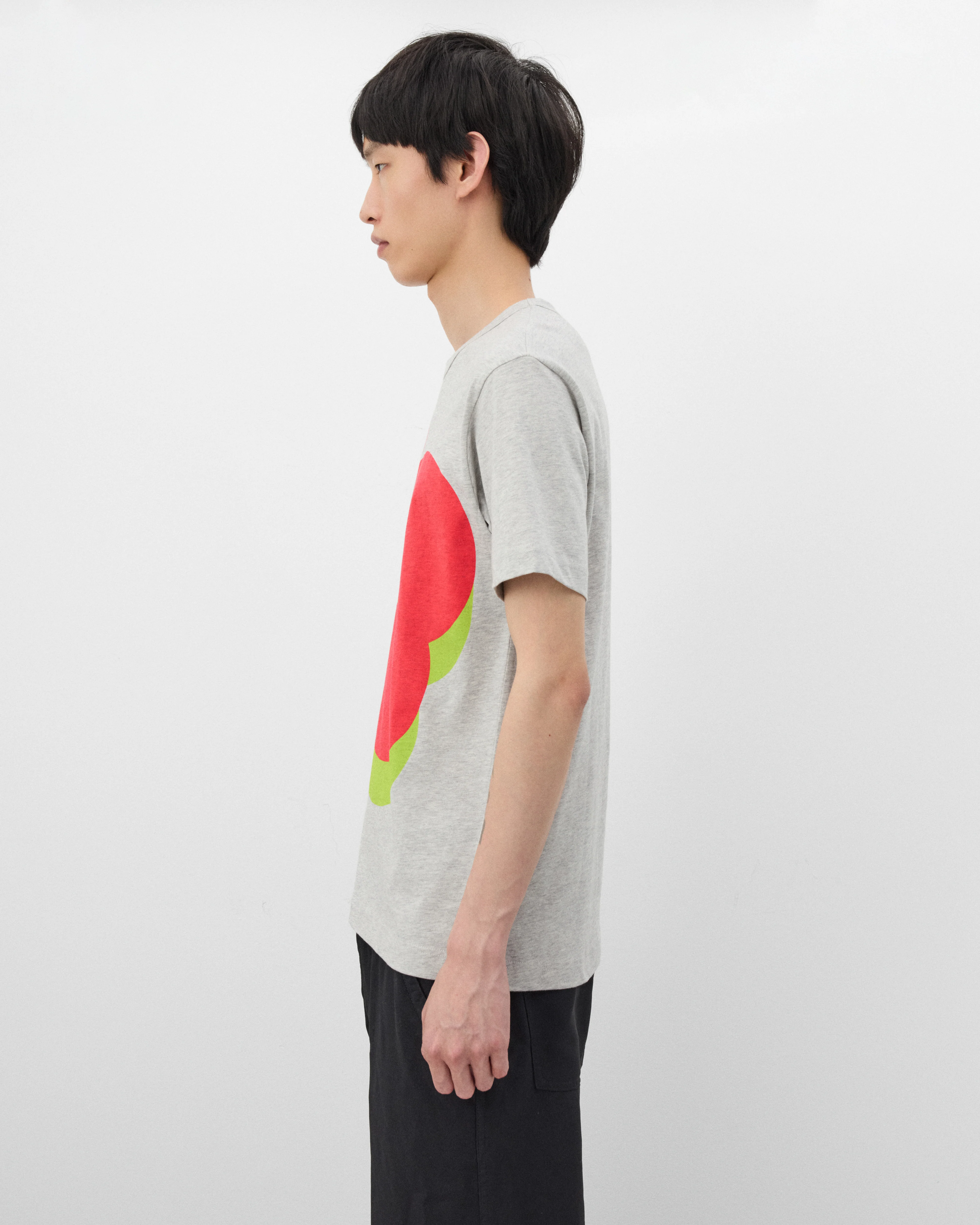 CDG Shirt - Men's Pattern T-Shirt - (Grey)