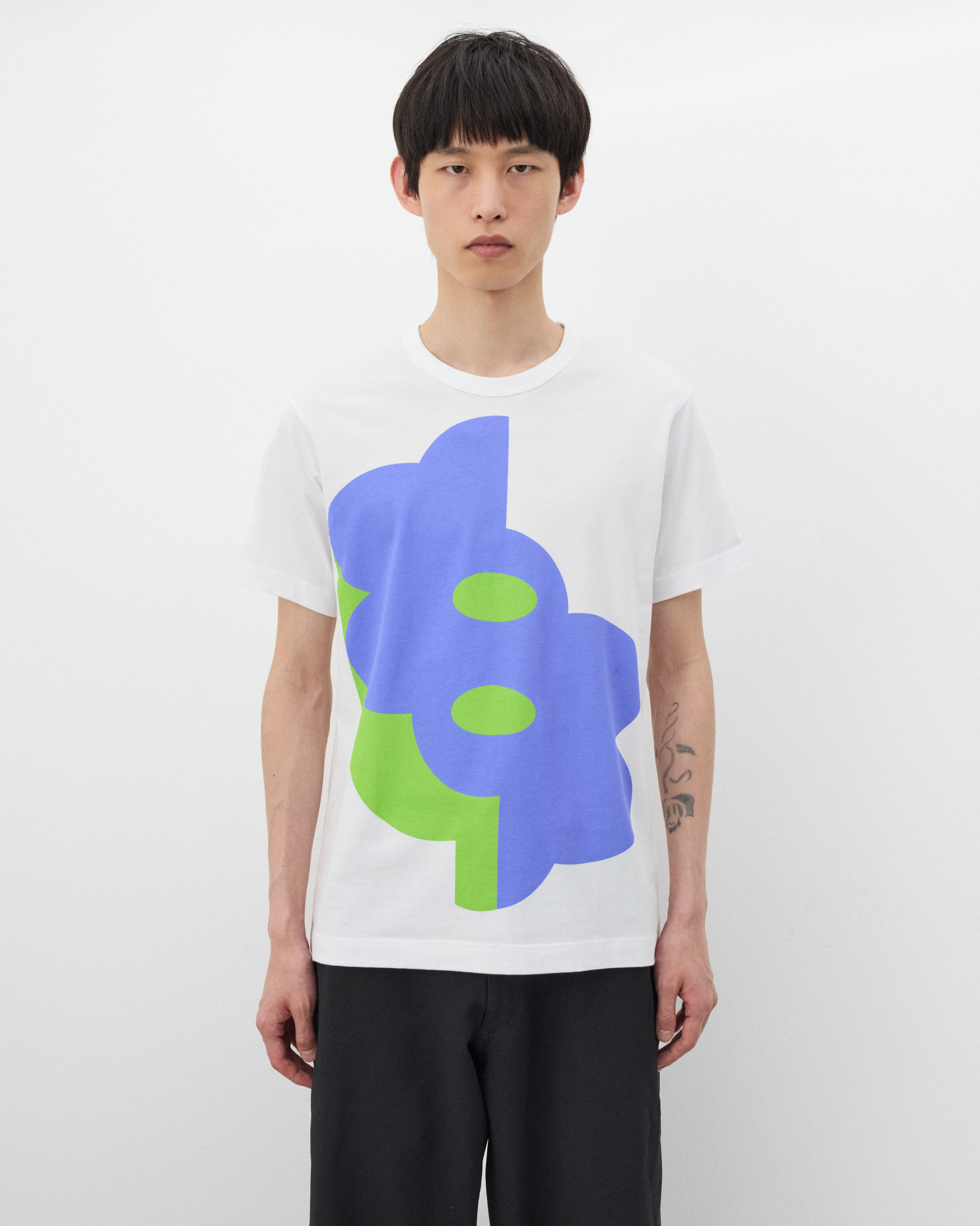 CDG Shirt - Men's Pattern T-Shirt - (White)