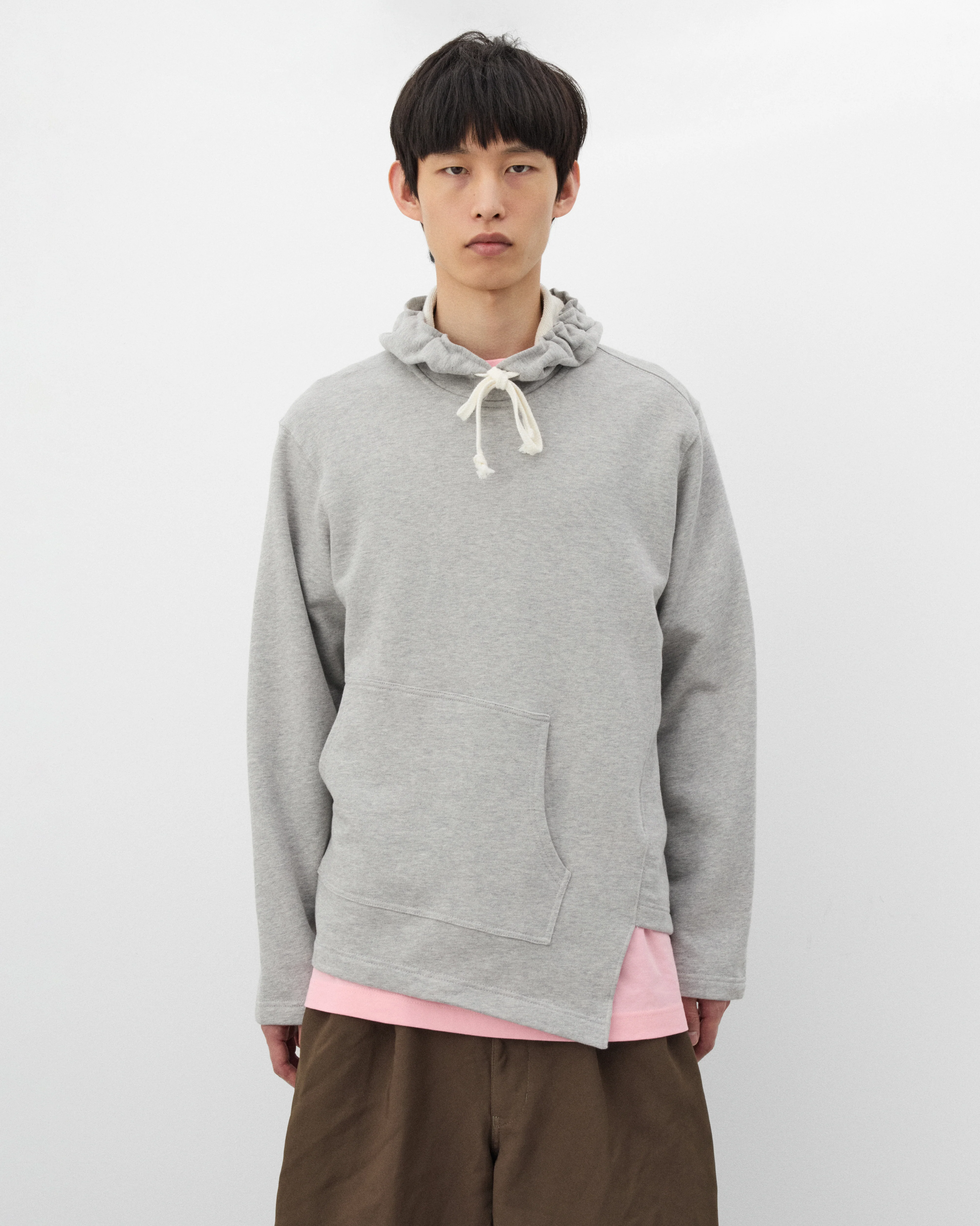 CDG Shirt - Men's Bias Cut Hoodie - (Grey)