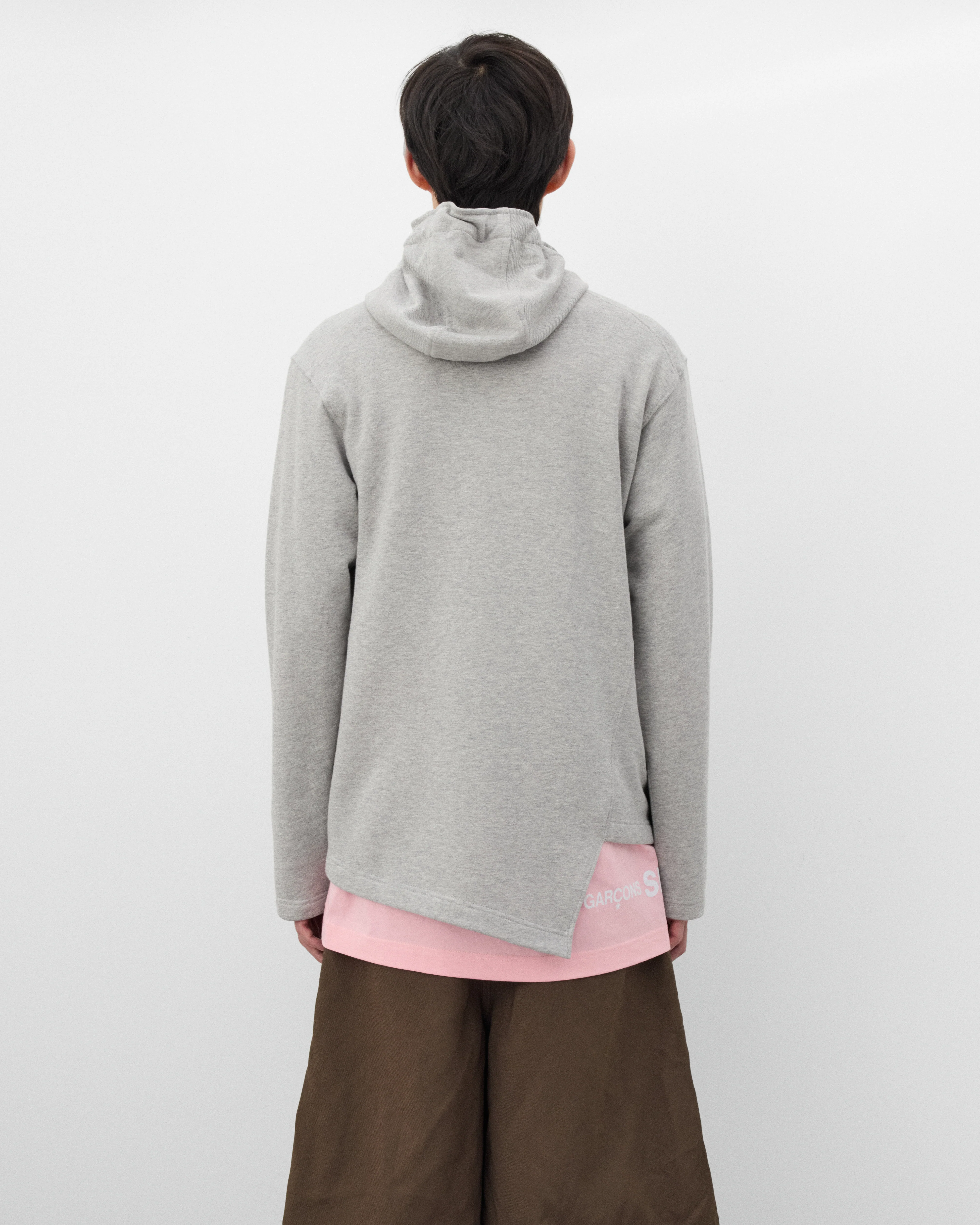 CDG Shirt - Men's Bias Cut Hoodie - (Grey)