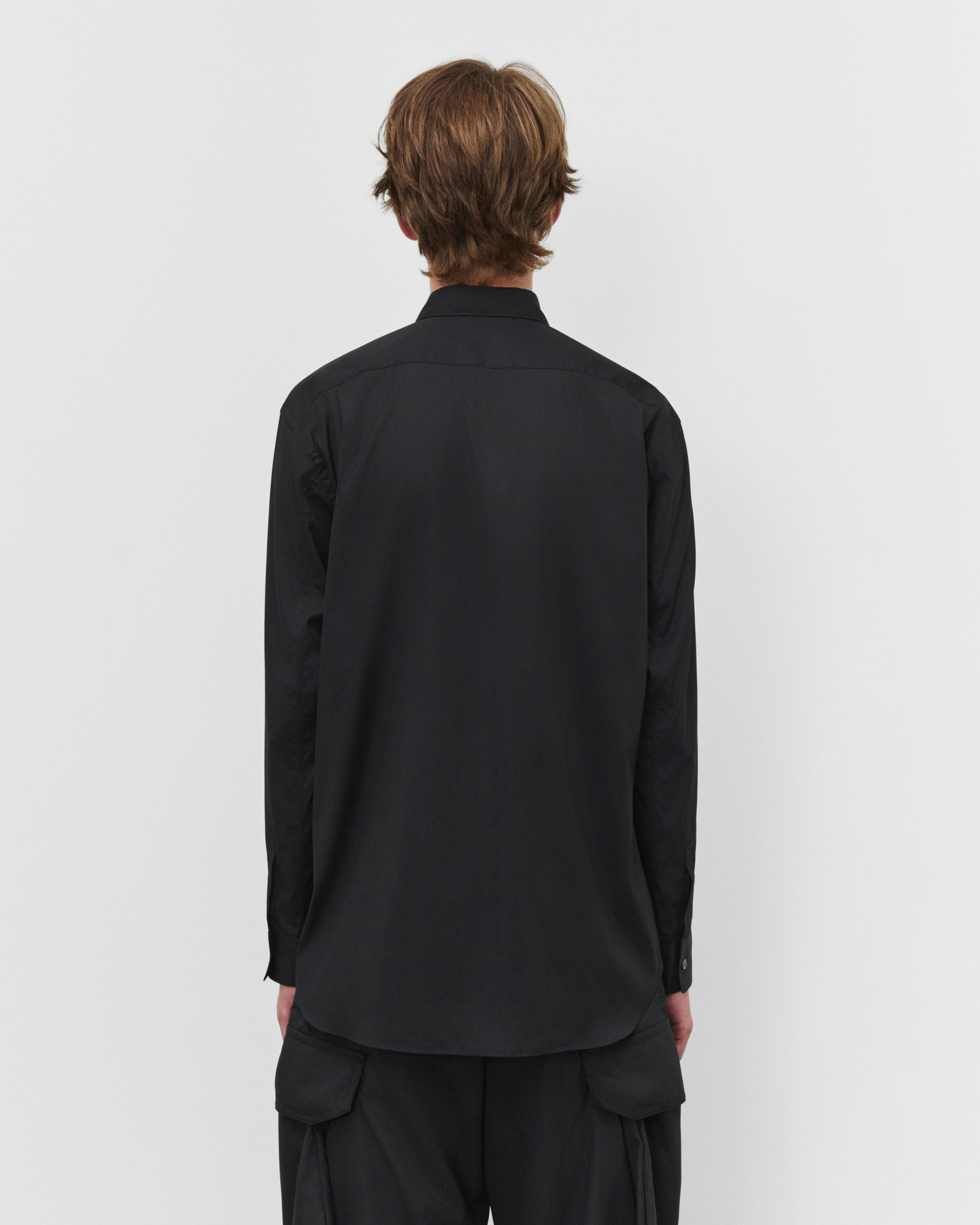 CDG Shirt - Men's Stripe Graphic Shirt - (Black/Blue Stripe)