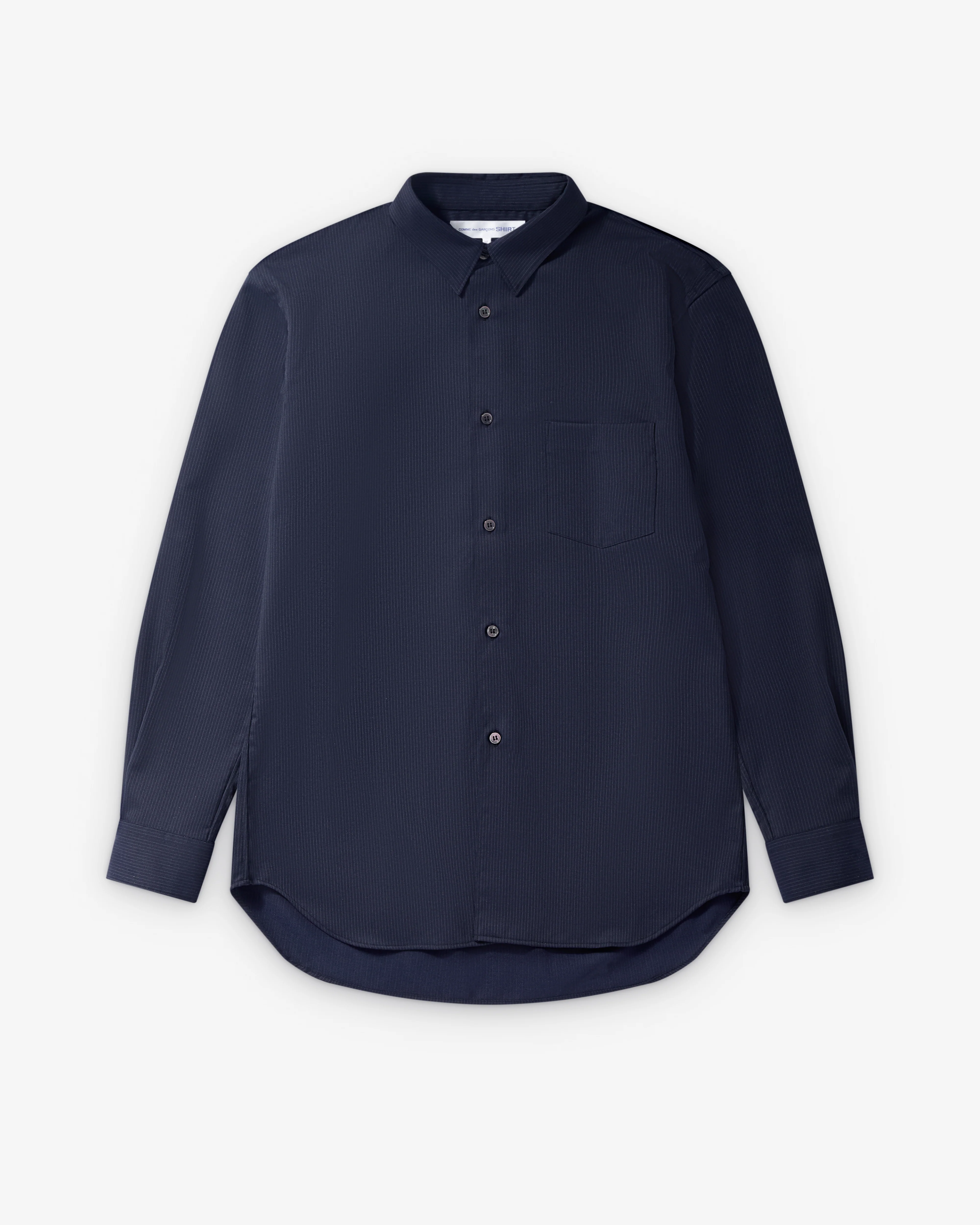 CDG Shirt - Men's Pinstripe Shirt - (Navy)