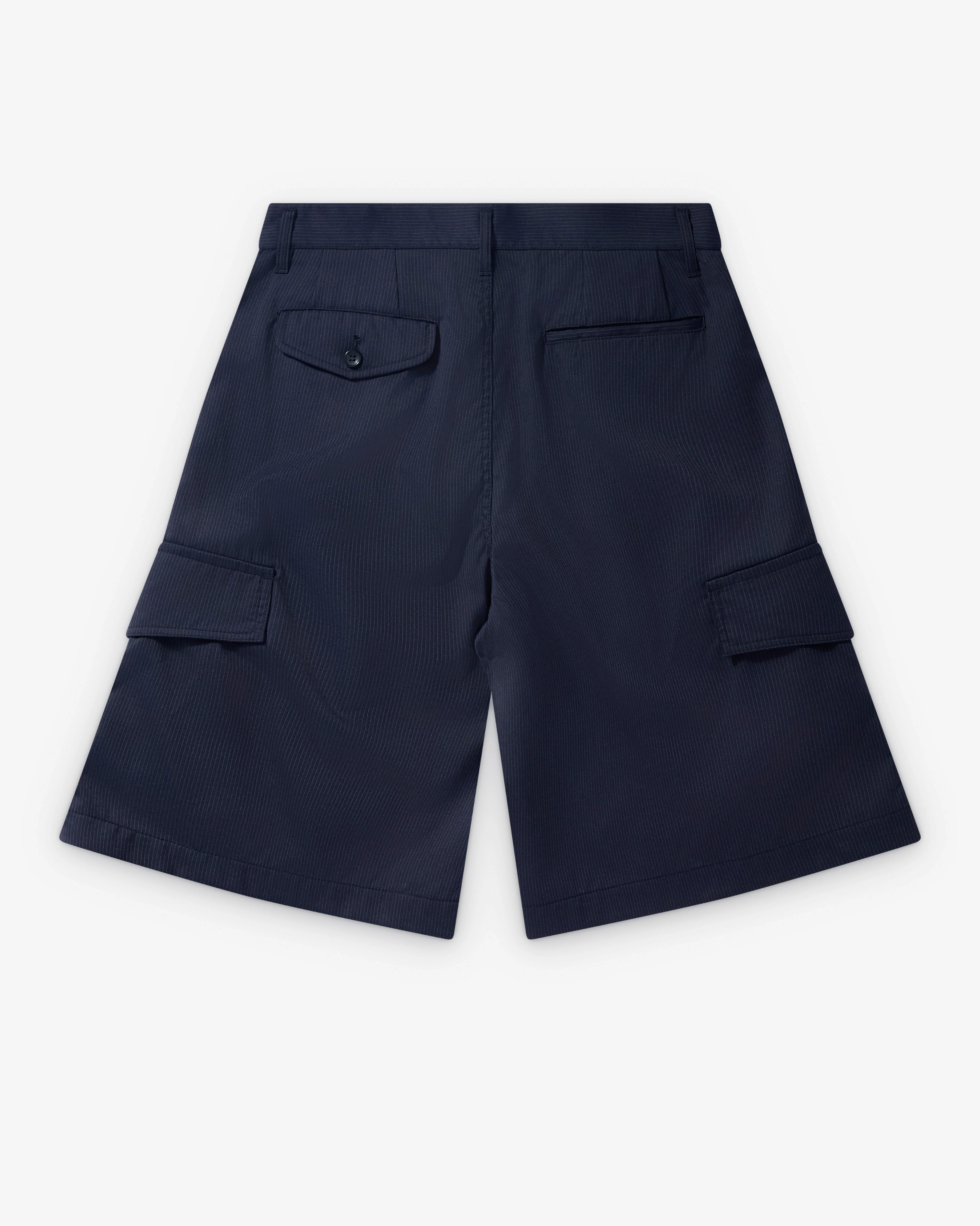 CDG Shirt - Men's Pinstripe Cargo Shorts - (Navy)