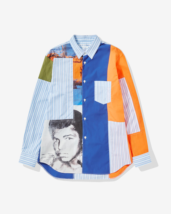 CDG Shirt - Andy Warhol Men
s Cotton Stripe Shirt - (Print L-2)