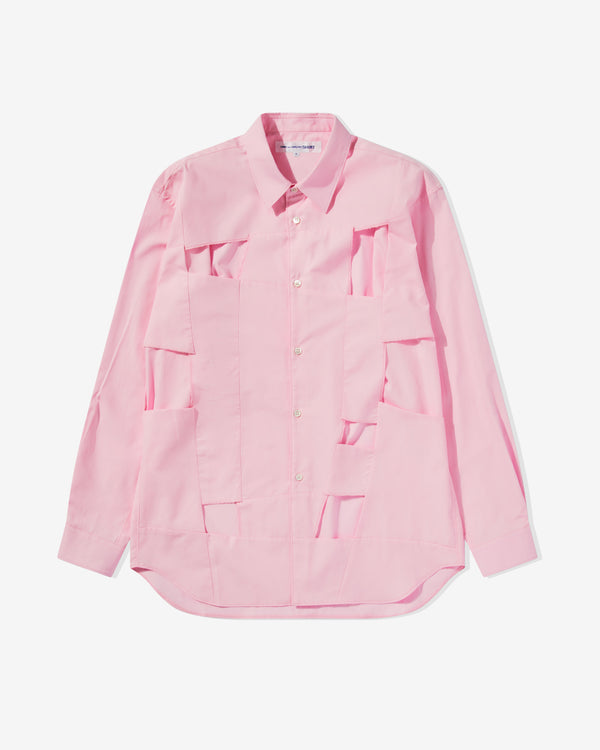 CDG Shirt - Men
s Cut Out Shirt - (Pink)