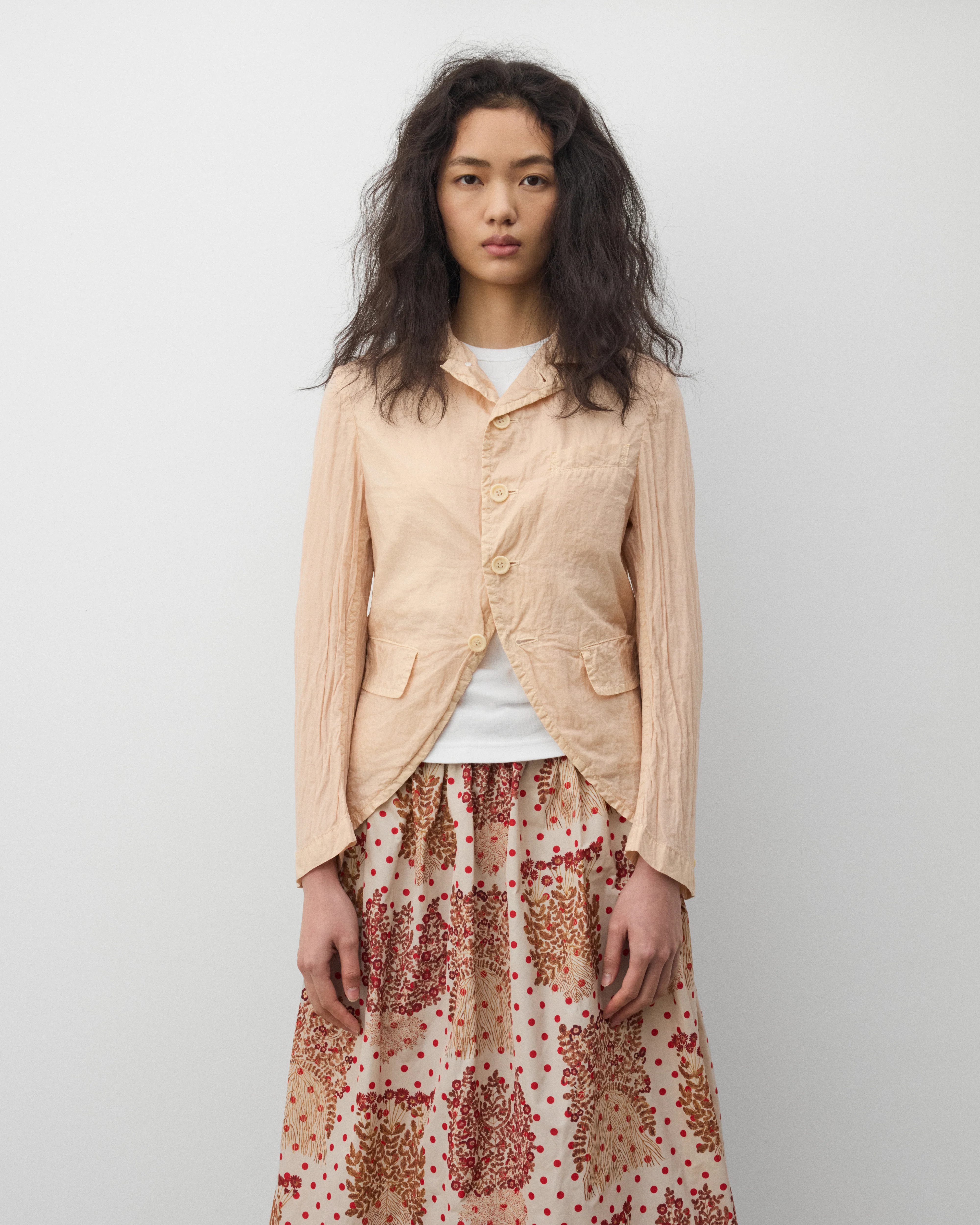 Tao - Women's Open Collar Blazer - (Pink)