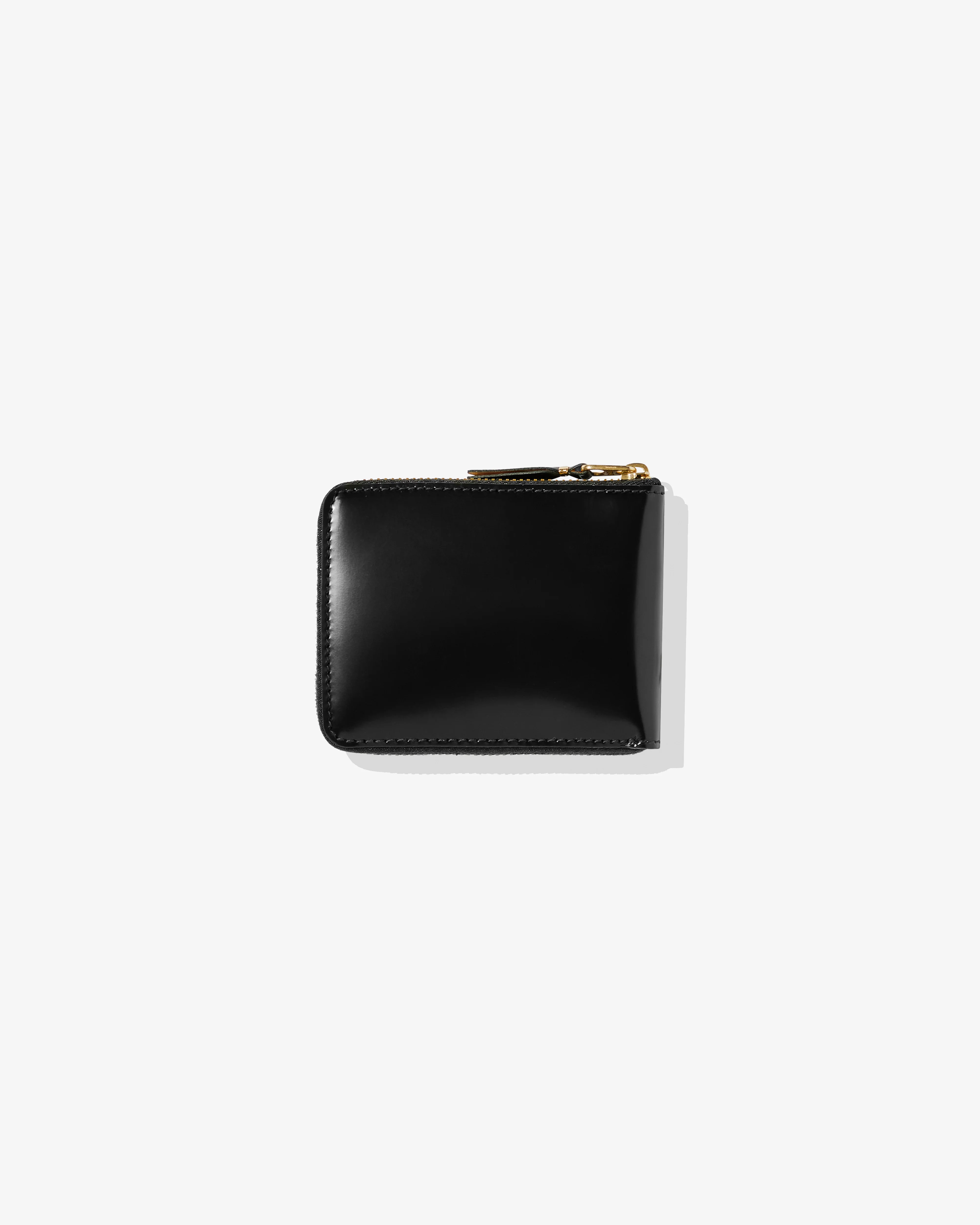 CDG Wallet - Mirror Inside Full Zip Around Wallet - (Black/Gold SA7100MI)