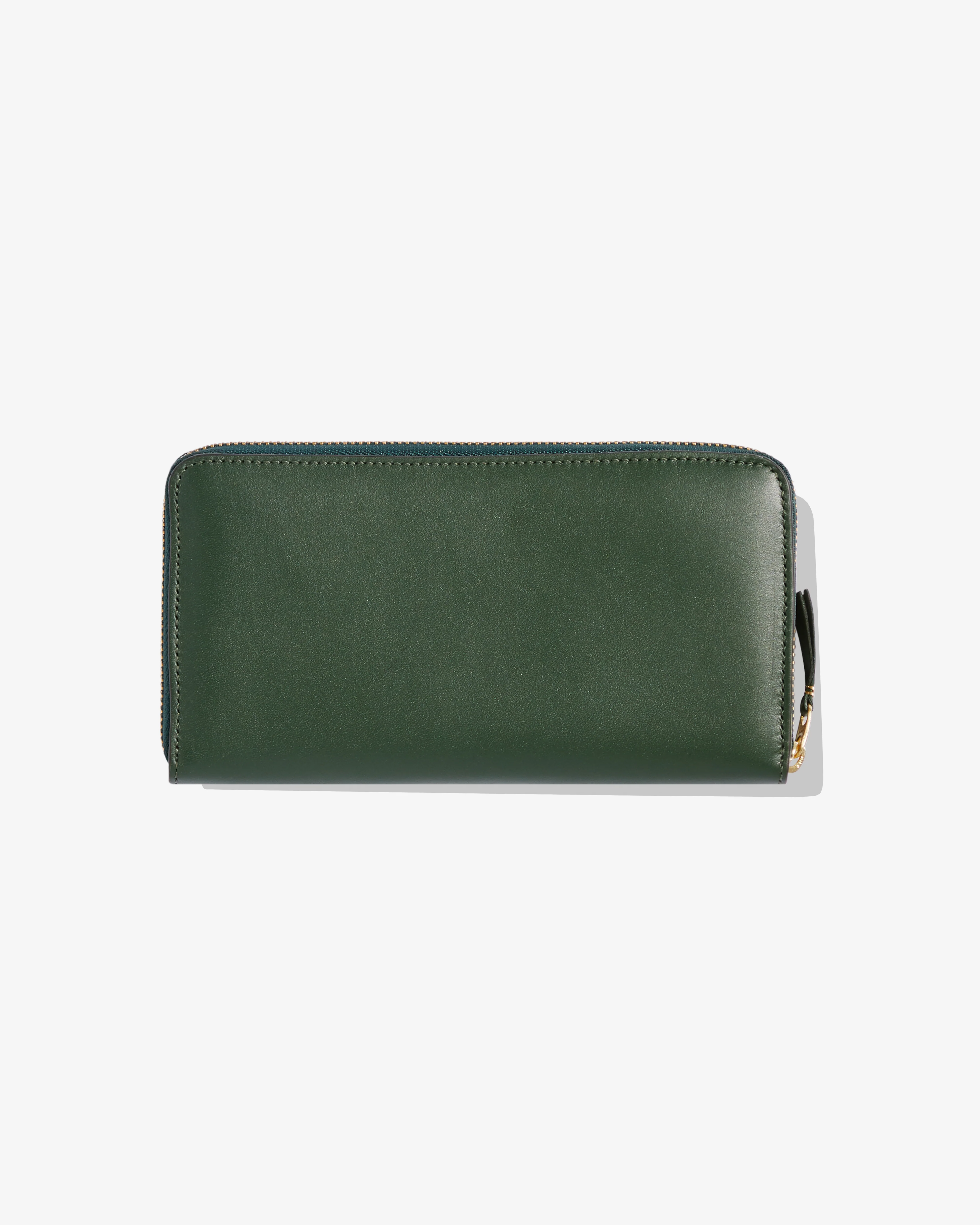 CDG Wallet - Classic Leather Zip Around Wallet - (Bottle Green SA0111)