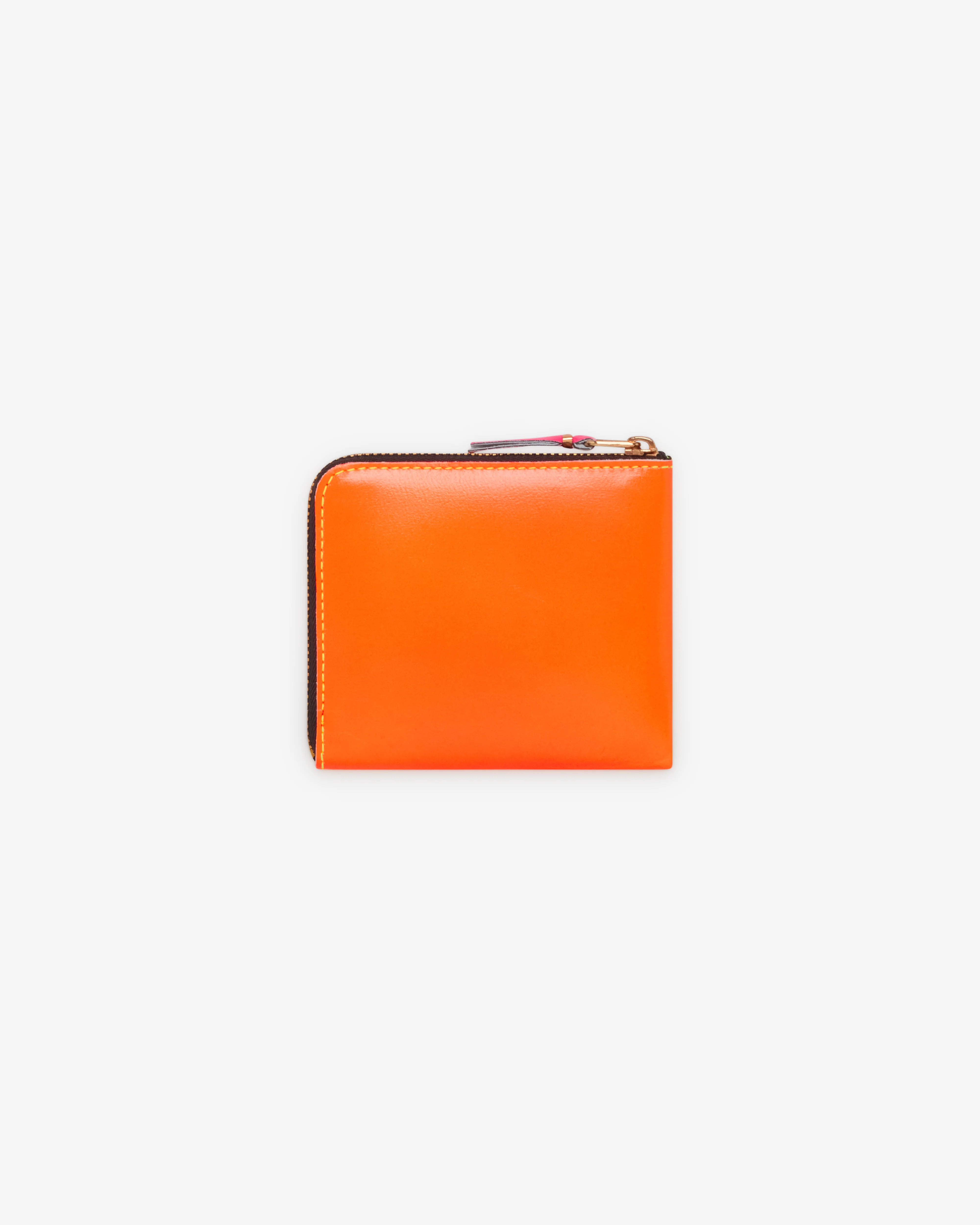 CDG Wallet - Super Fluo Zip Around Wallet - (SA3100SF Yellow/Orange)