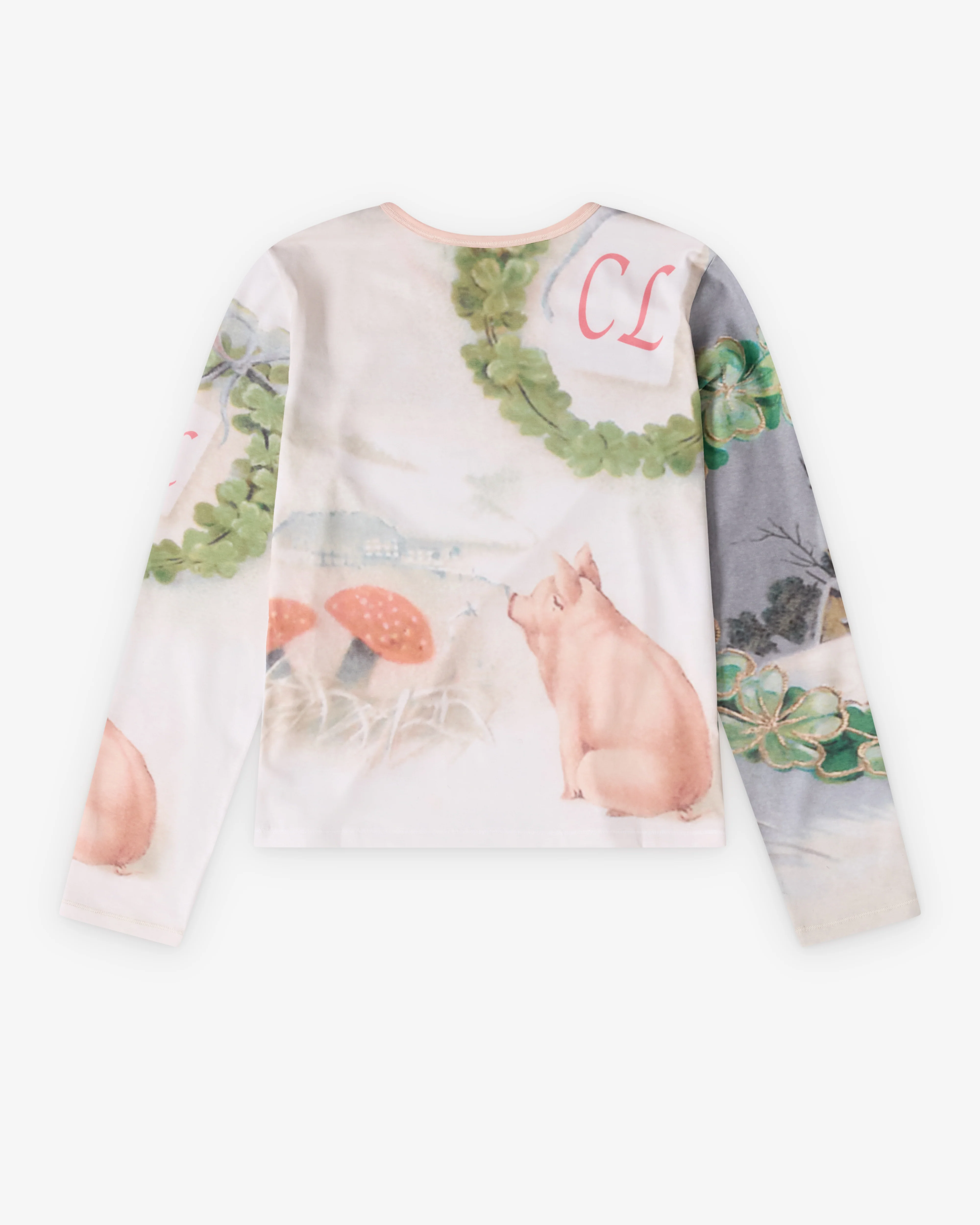 Chopova Lowena - Women's Snowy Pig Fitted Jersey Top - (Multi)