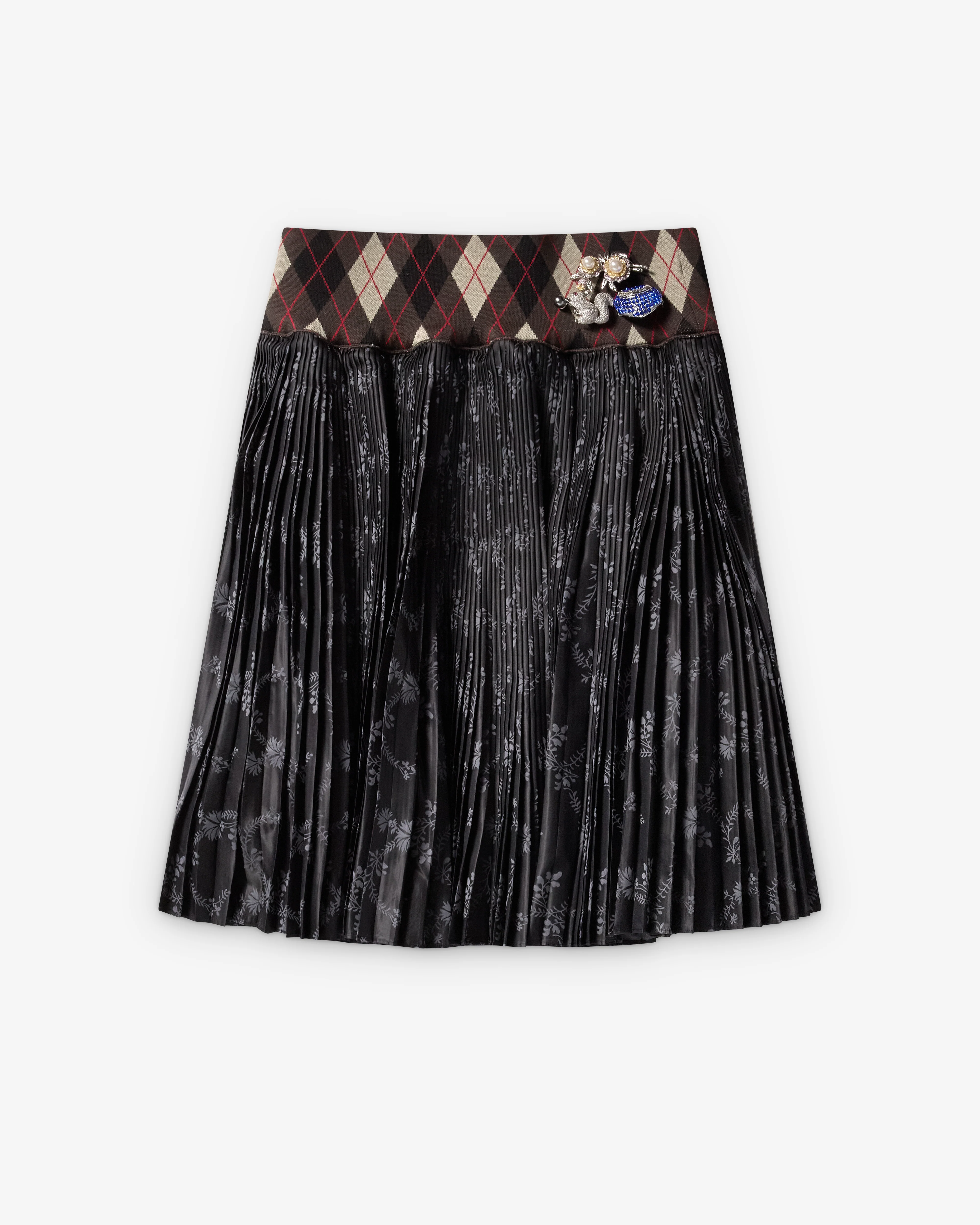 Chopova Lowena - Women's Crescent Pleated Knee Skirt - (Black)